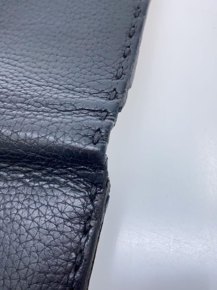 Fendi Fendi Selleria Stitch Leather Bi-Fold Wallet Black Size ONE SIZE - 7 Thumbnail