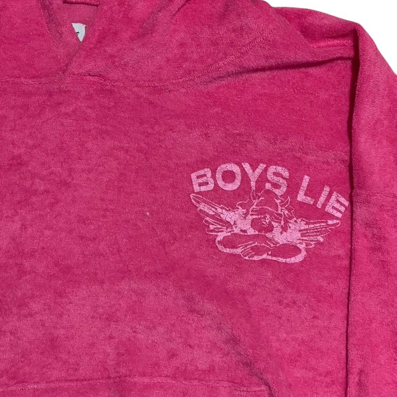 Boys Lie Boys Lie Vintage Pink Breeze Cropped Hoodie One Size Size ONE SIZE - 2 Thumbnail