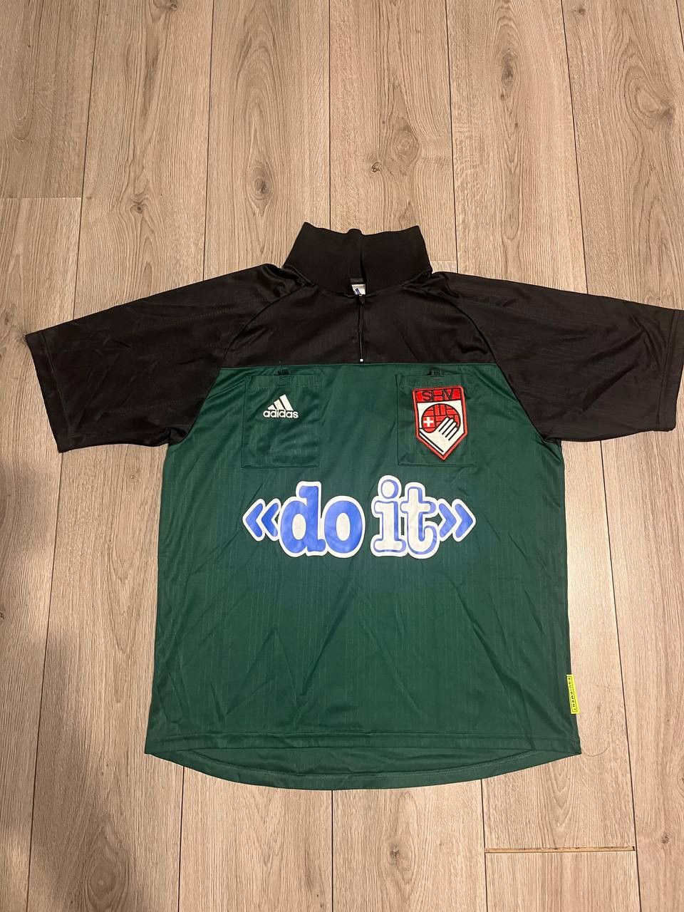 Adidas × Vintage Switzerland Soccer Team Jersey Referee Shirt Adidas Equipm Size US L / EU 52-54 / 3 - 1 Thumbnail