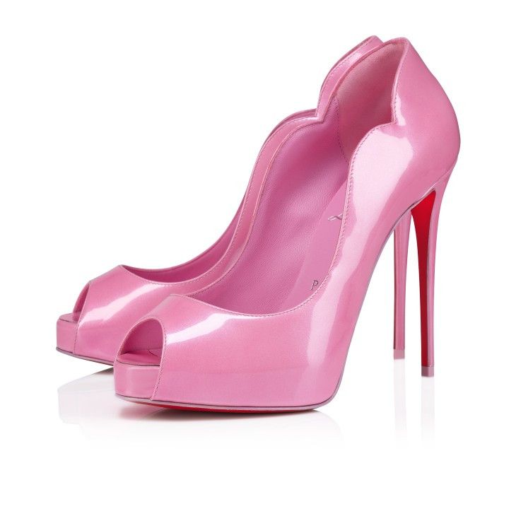 Christian Louboutin oc11z0425 Hot Chick Alta 120 Nappa Lining in Baby Pink Size US 8 / IT 38 - 1 Thumbnail