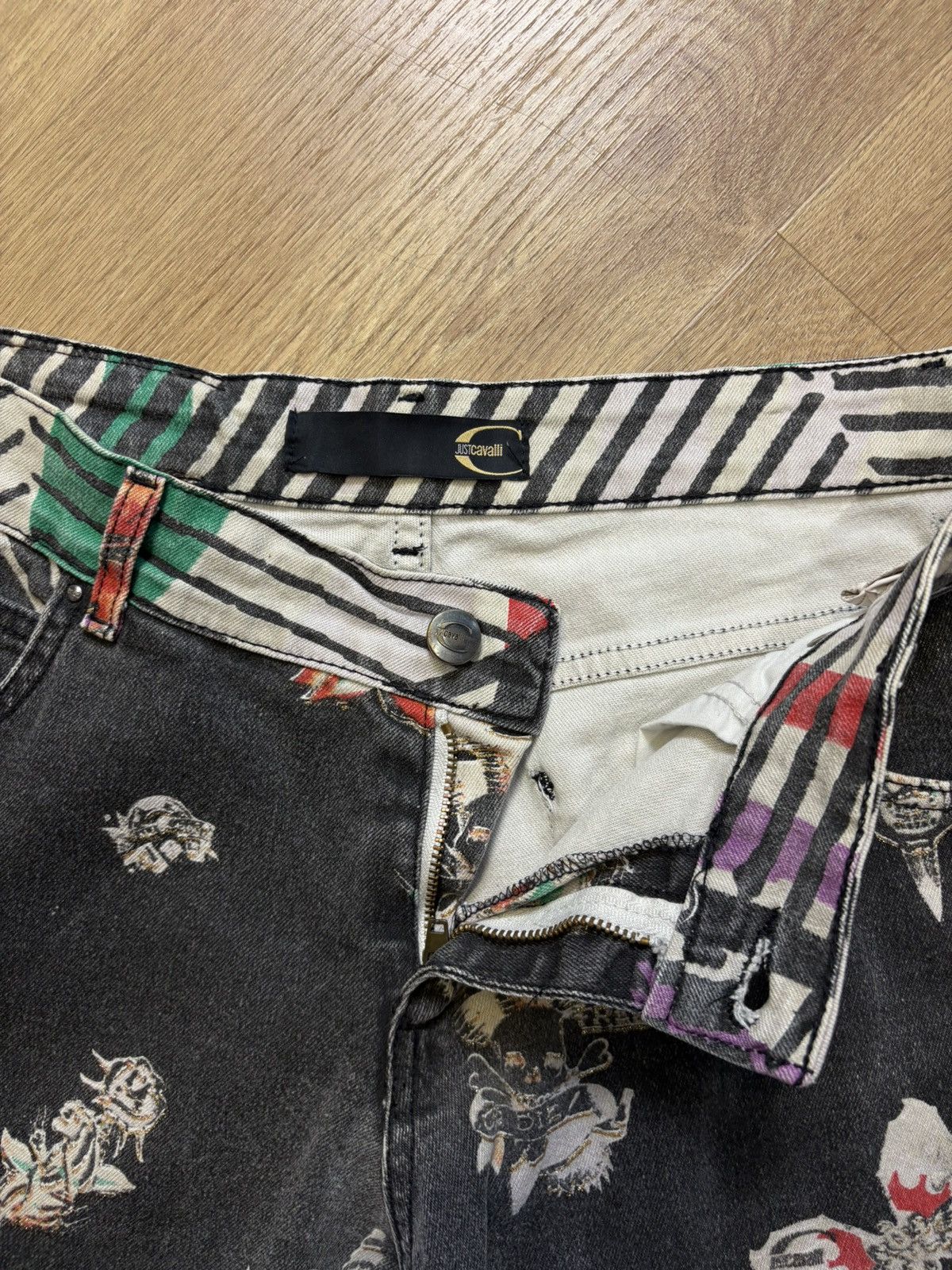 Roberto Cavalli Vintage Roberto Cavalli Painted Denim Jeans (29x29) Size 29" - 6 Thumbnail