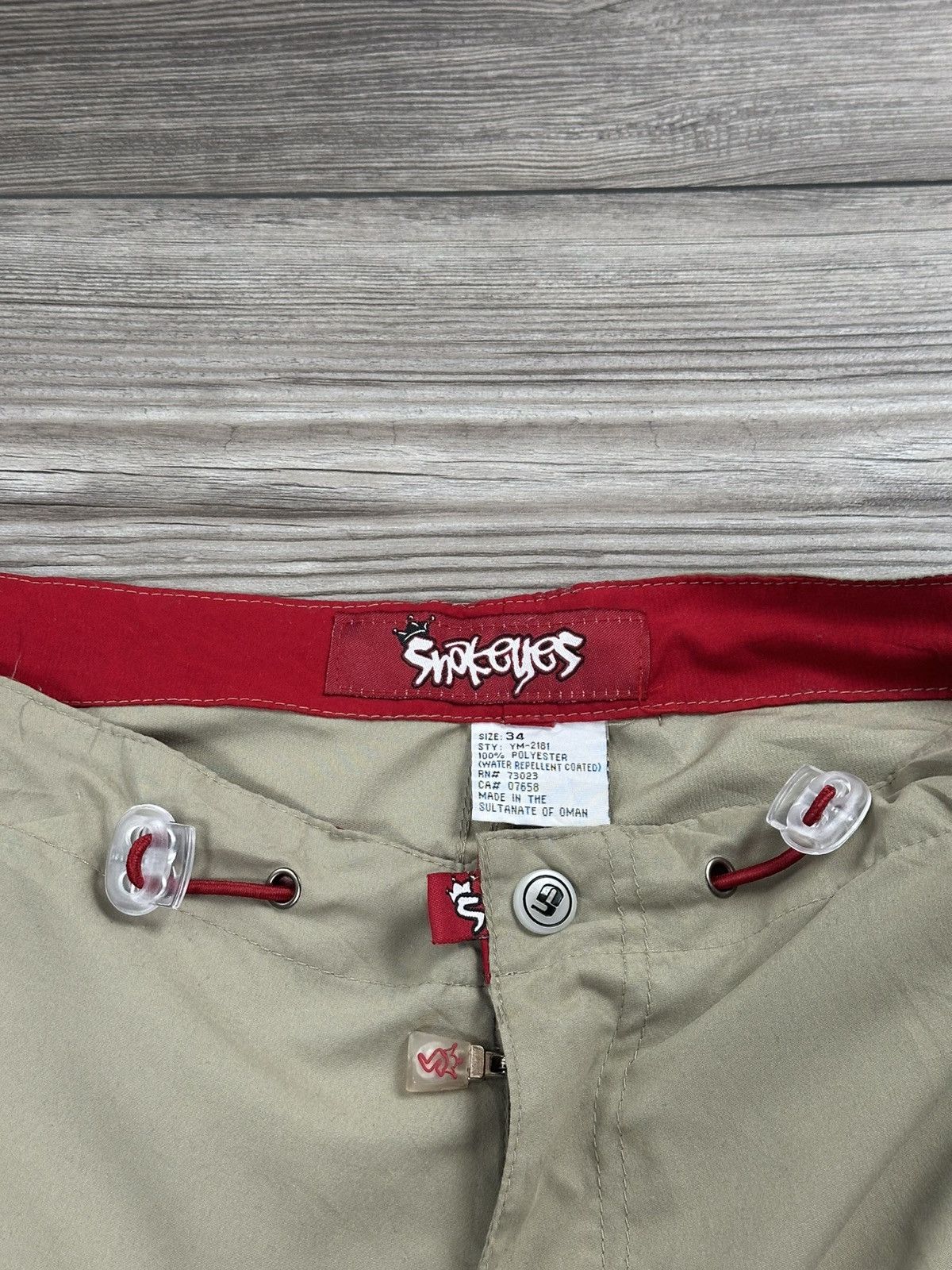 JNCO Crazy Vintage Y2K Snake Eyes Baggy Cargo Shorts Size US 36 / EU 52 - 6 Thumbnail