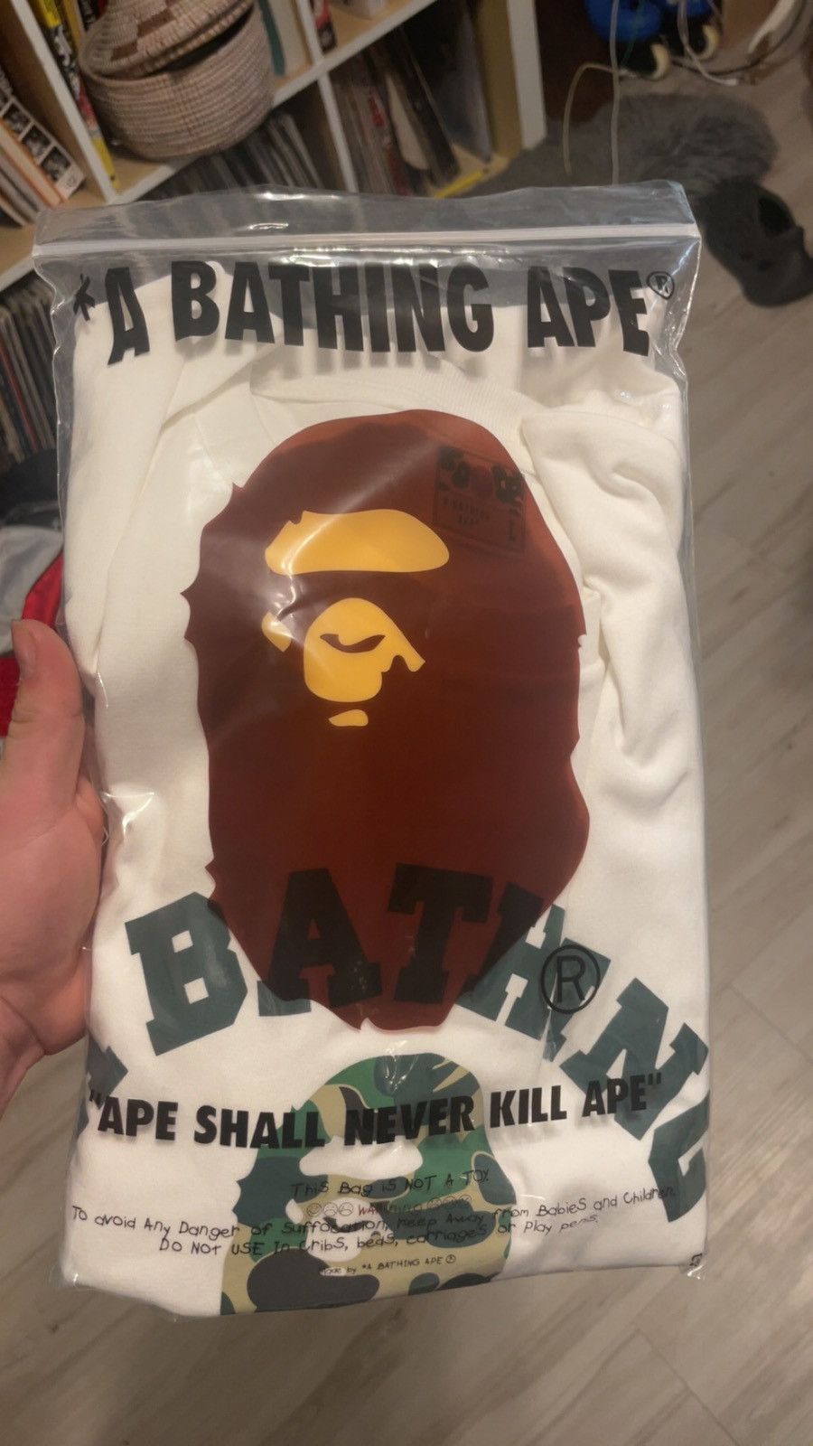Bape Bathing Ape camo and white tee Size US L / EU 52-54 / 3 - 6 Thumbnail