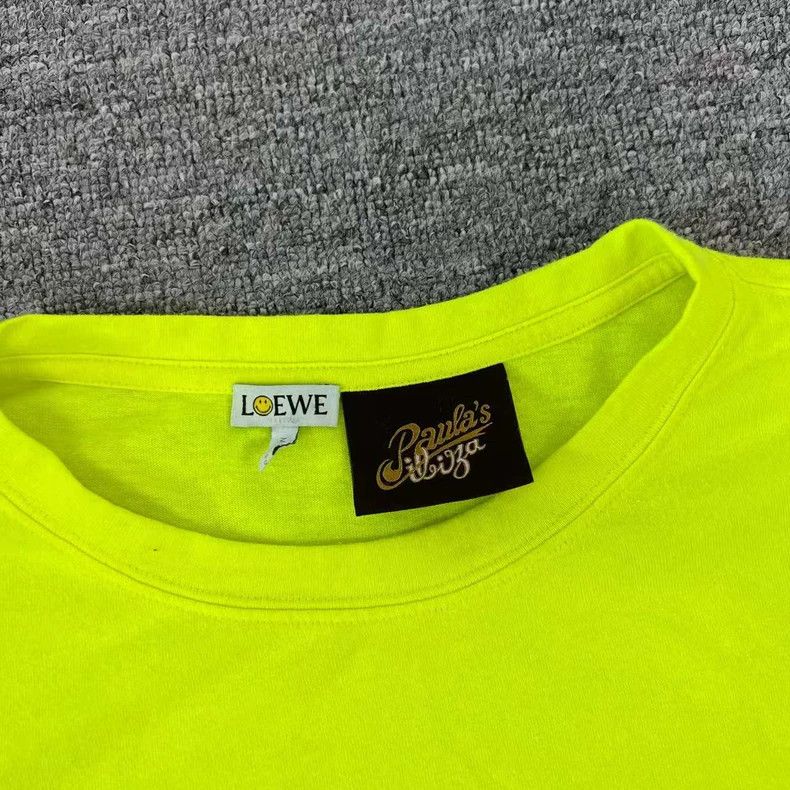 Loewe LOEWE Fluorescent yellow smiling T-shirt Size M / US 6-8 / IT 42-44 - 4 Thumbnail