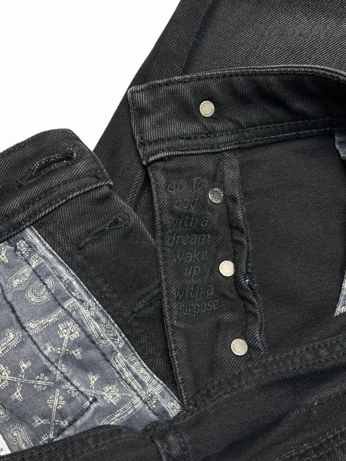 14th Addiction Jacob Cohen black denim jeans slim fit vintage style Size US 32 / EU 48 - 14 Thumbnail