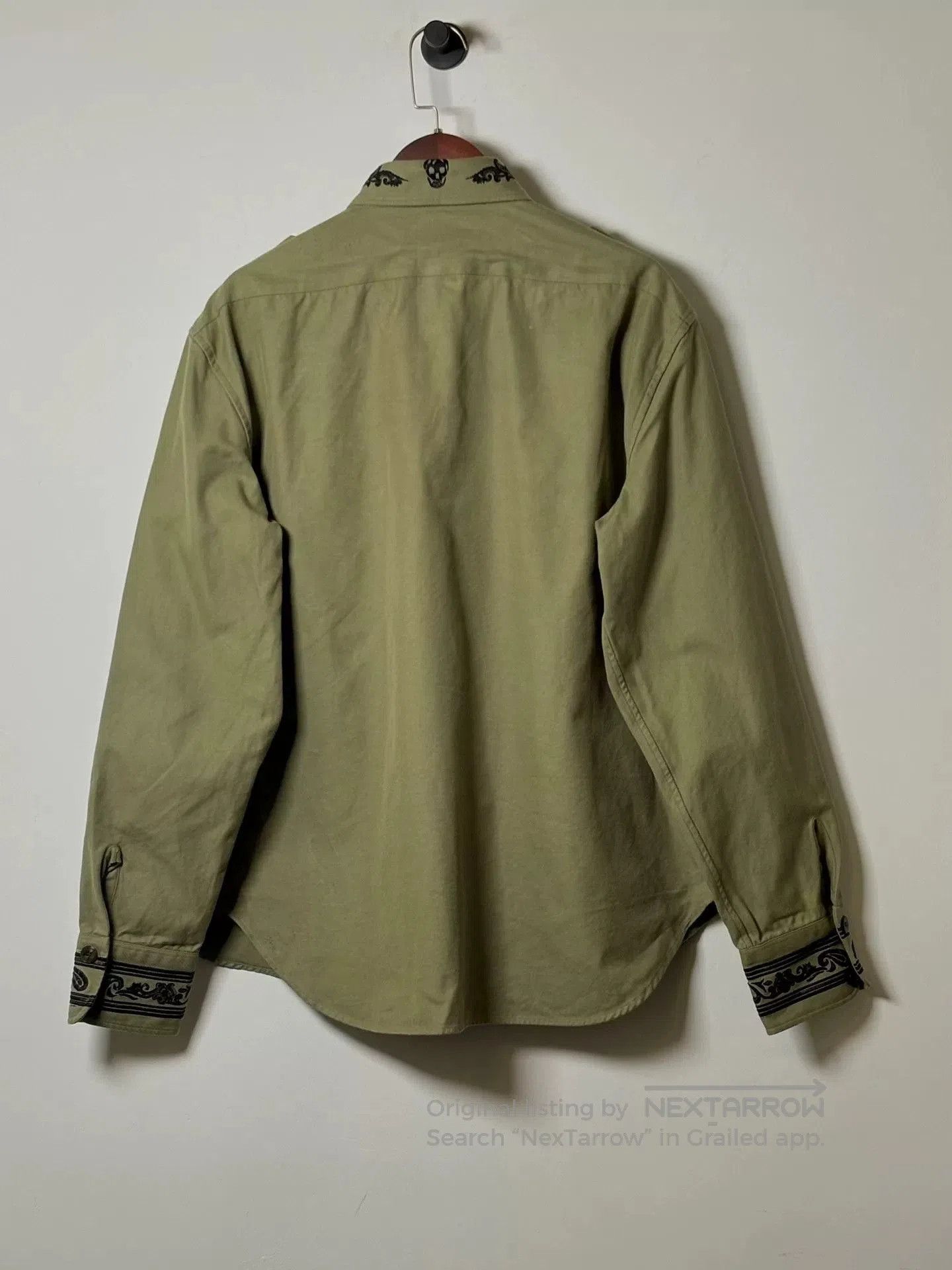 Alexander McQueen alexander mcqueen embroidered cotton shirt jacket. Size US L / EU 52-54 / 3 - 5 Thumbnail