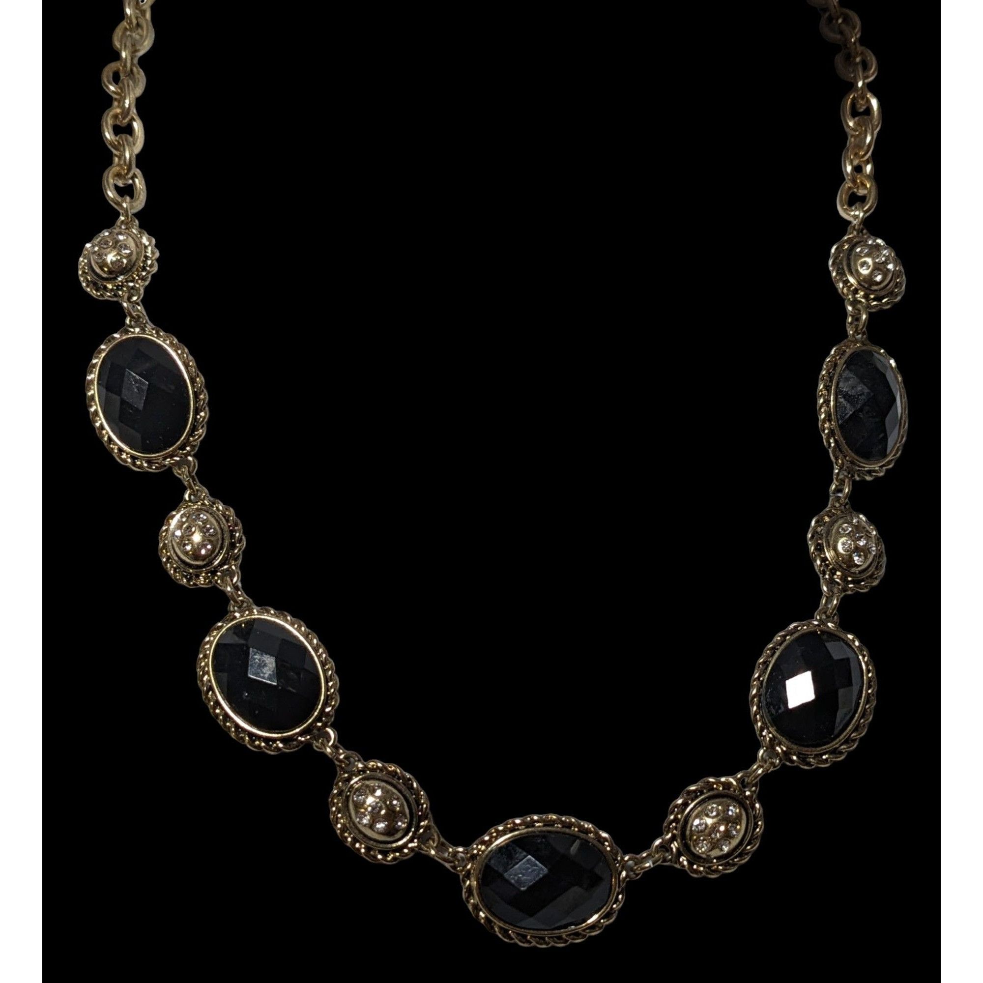 Jones New York Vintage Glam Jones New York Gold Gemmed Necklace Size ONE SIZE - 2 Thumbnail
