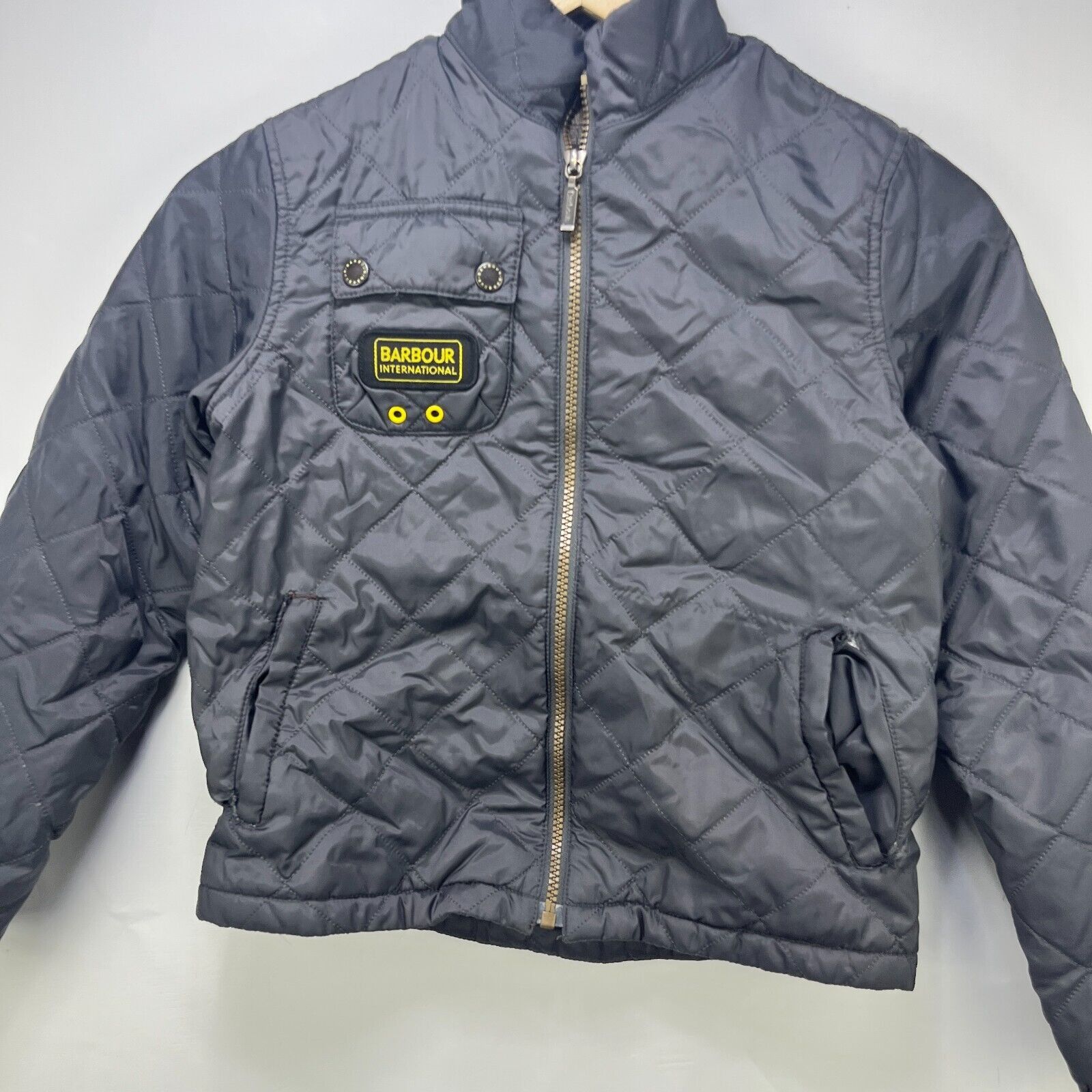 Barbour × Vintage Vintage Barbour International Quilted Jacket Medium Black Size US M / EU 48-50 / 2 - 2 Thumbnail