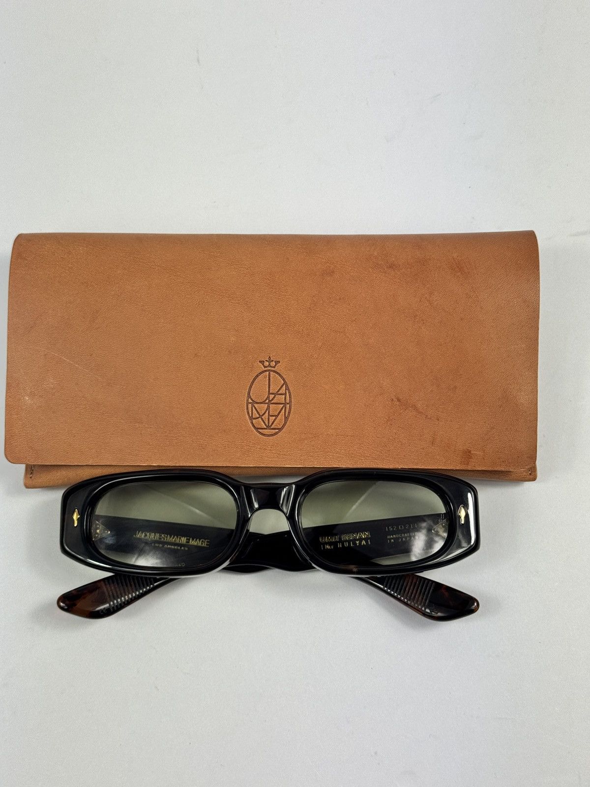Jacques Marie Mage UMIT BENAN HULYA OVAL FRAME ACETATE SUNGLASSES 70/150 Size 32 - 12 Thumbnail