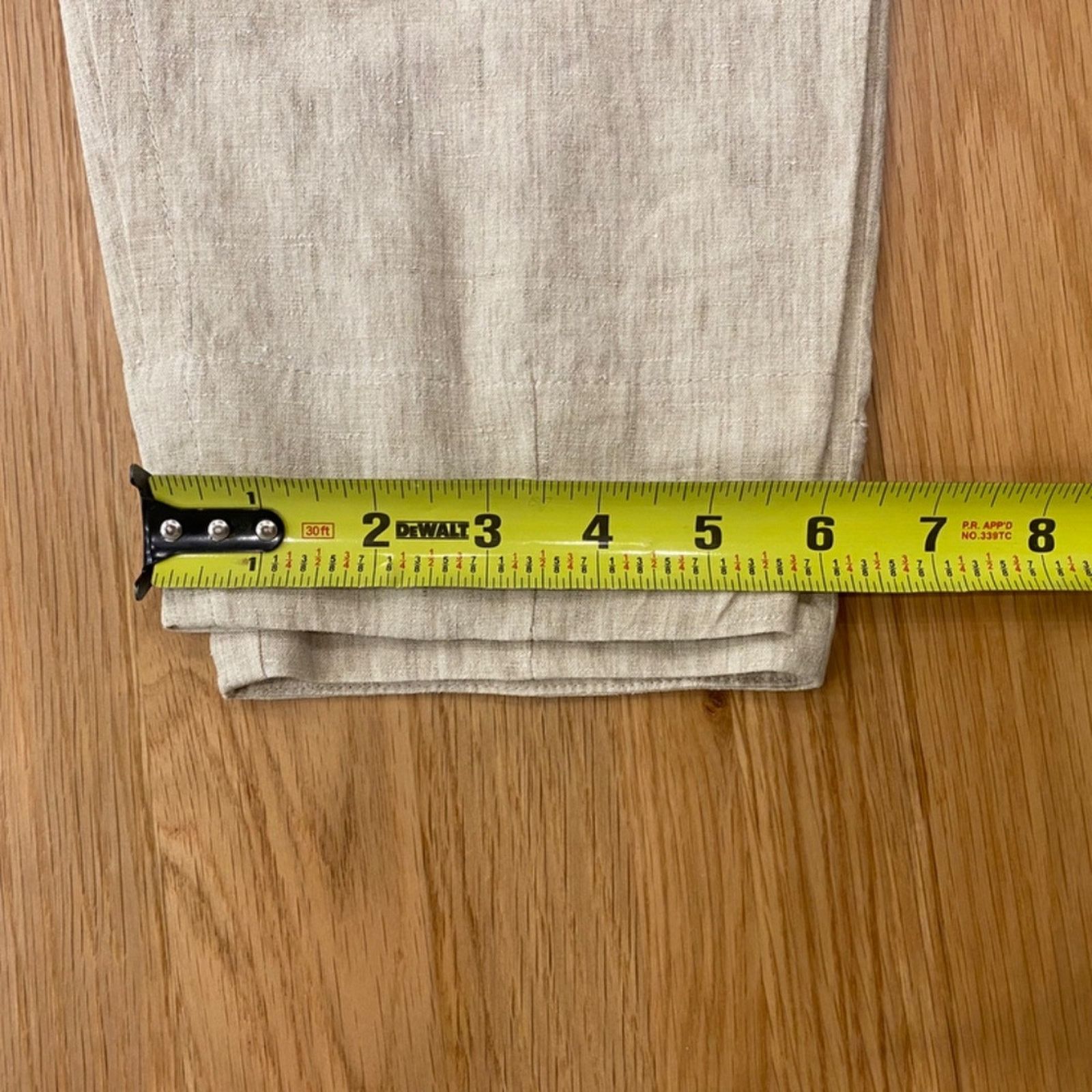 Brunello Cucinelli Brunello Cucinelli High Rise Belted Linen Blend Pants - 4 Size 27" / US 4 / IT 40 - 12 Thumbnail