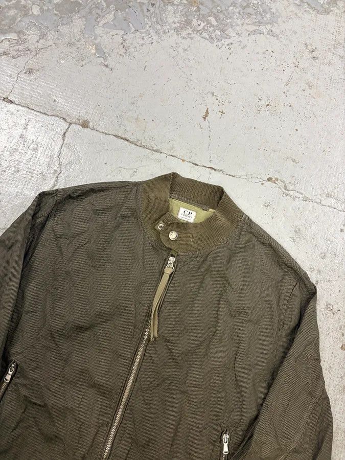 C.P. Company 2000s C.P. Company Khaki Houndstooth Bomber Jacket Size US L / EU 52-54 / 3 - 4 Thumbnail