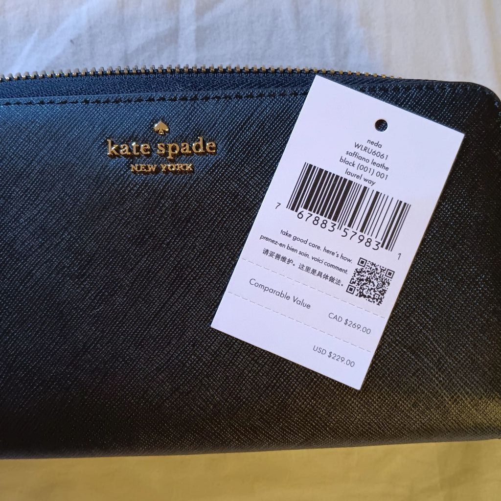 Kate Spade NWT Black Kate Spade Women's Wallet Size ONE SIZE - 5 Thumbnail