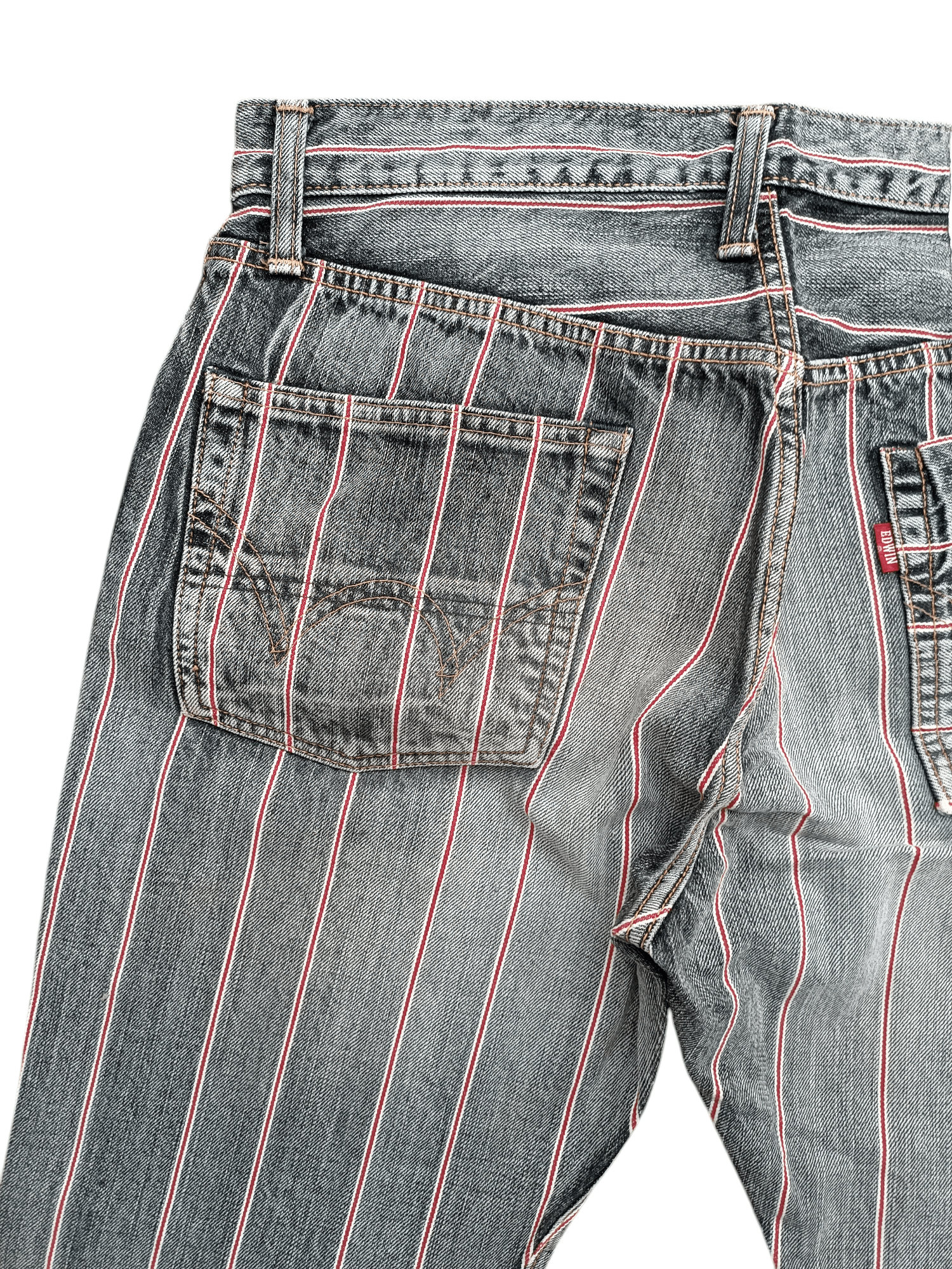 Edwin × Vintage Vintage Rare 🔥 FLARED Edwin 13oz Grand Blue Selvedge Denim Size US 30 / EU 46 - 8 Thumbnail