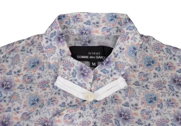 Comme des Garcons Comme Des Garcons Purple Vintage Floral Chinese Top Size M / US 6-8 / IT 42-44 - 7 Thumbnail