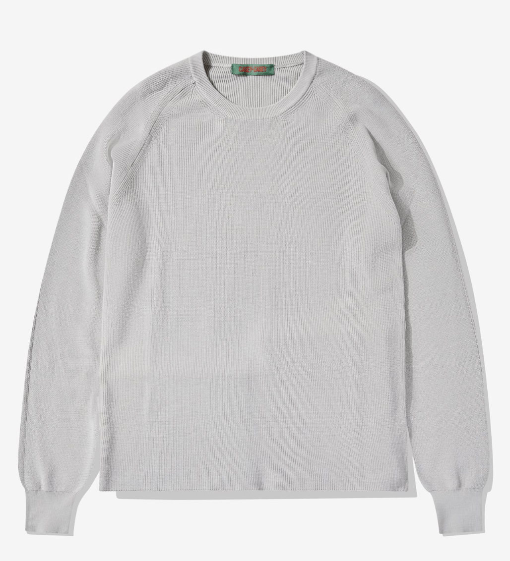 Casey Casey Casey Casey Men's Rib Stitch Sweater Light Grey Size US M / EU 48-50 / 2 - 1 Thumbnail