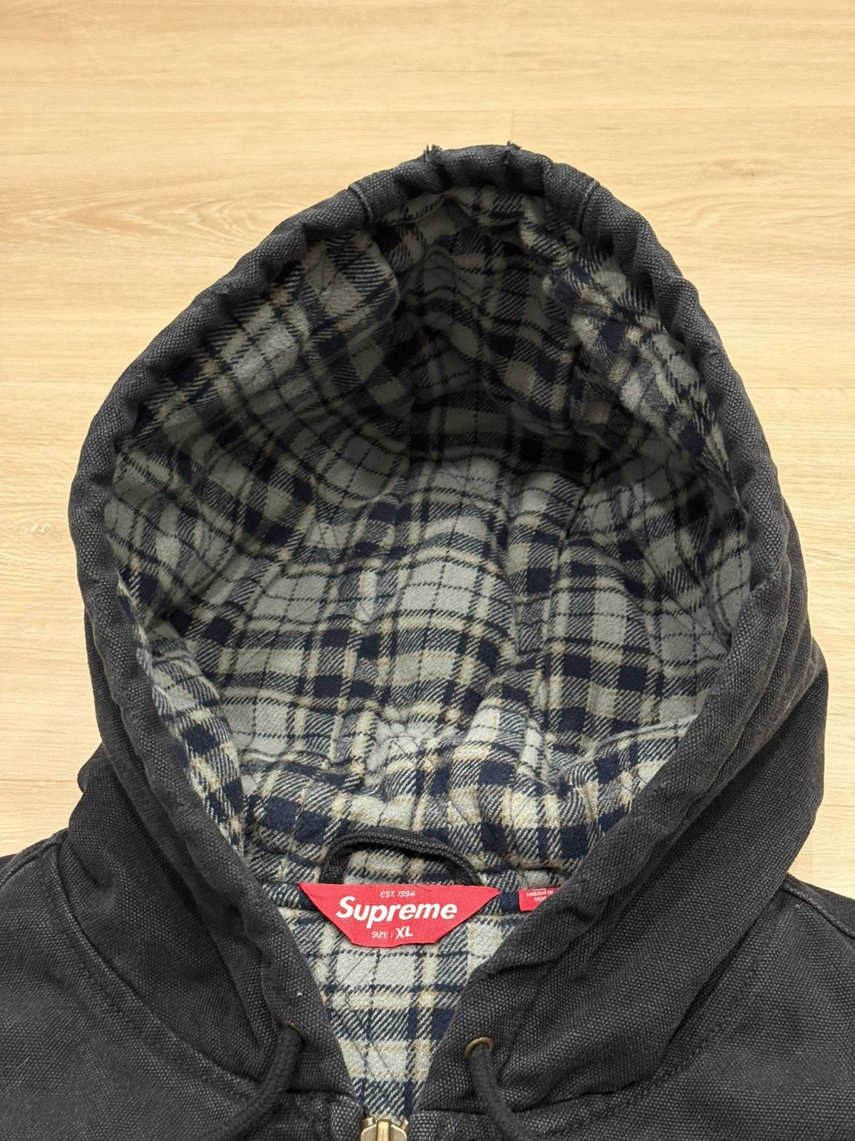 Supreme Supreme FW25 Reflective Arc Hooded Work Jacket Size US XL / EU 56 / 4 - 7 Thumbnail