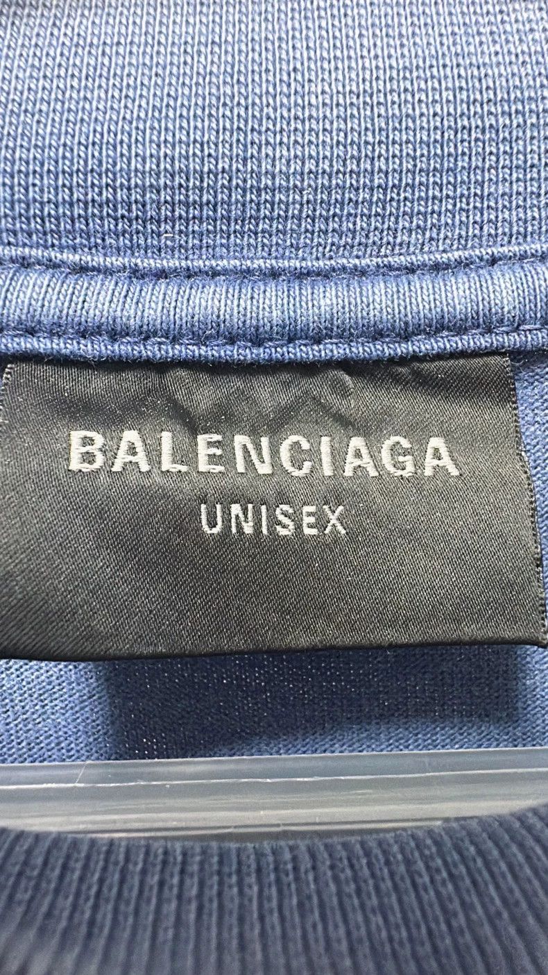 Balenciaga Balenciaga Blue Phantom T-Shirt Size US XL / EU 56 / 4 - 3 Thumbnail