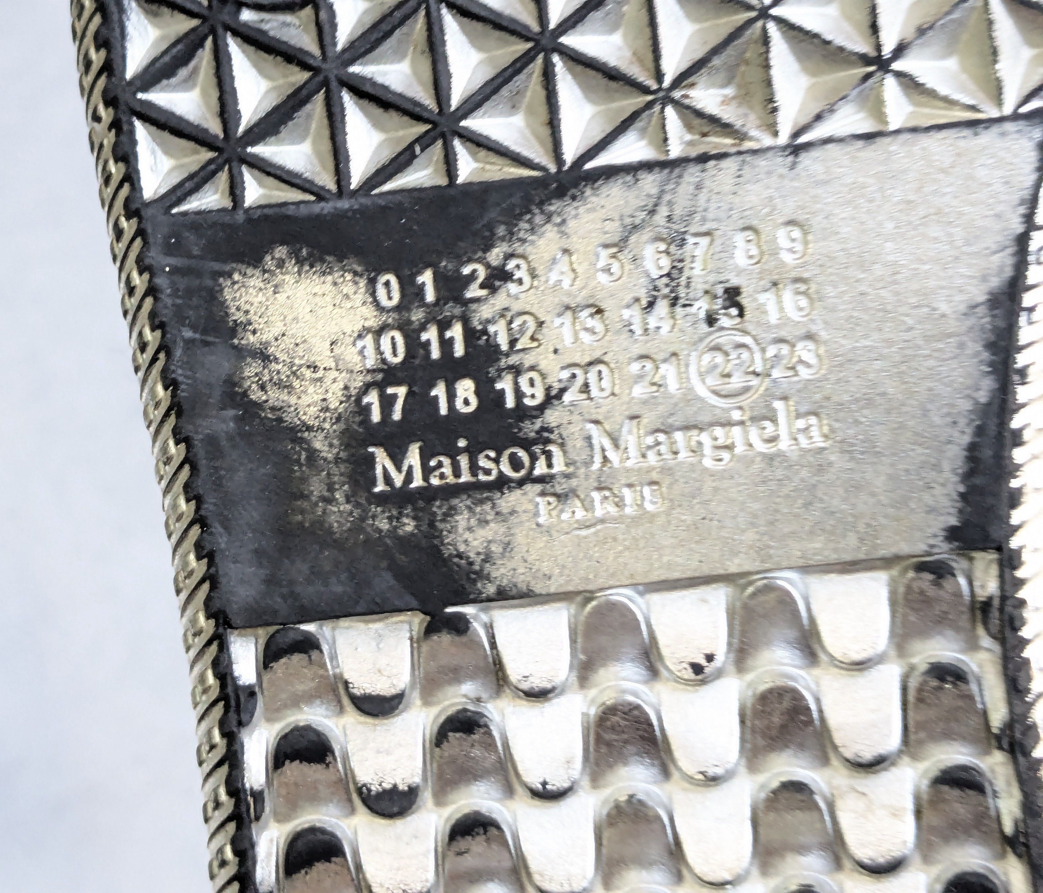 Maison Margiela Maison Margiela Replica GAT Silver Black Cracked 9 42 Size US 9 / EU 42 - 15 Thumbnail