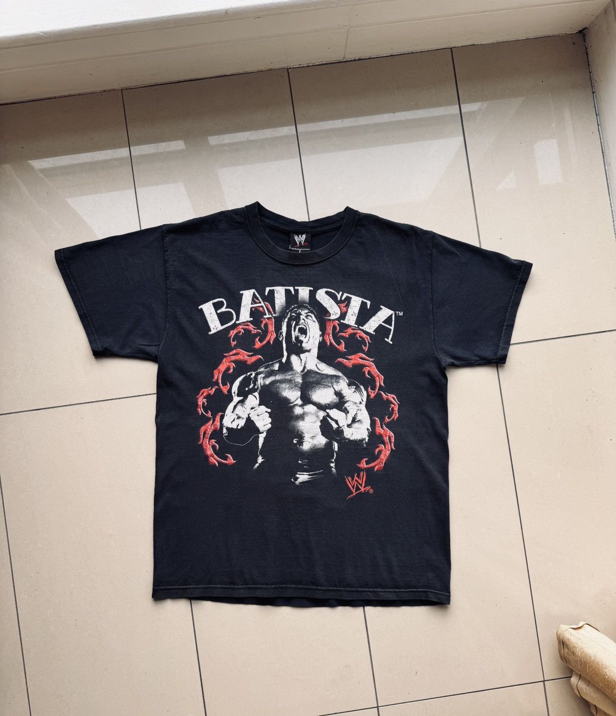 WWE Vintage 2007 WWE Batista Graphic Tee Shirt Size US L / EU 52-54 / 3 - 2 Thumbnail
