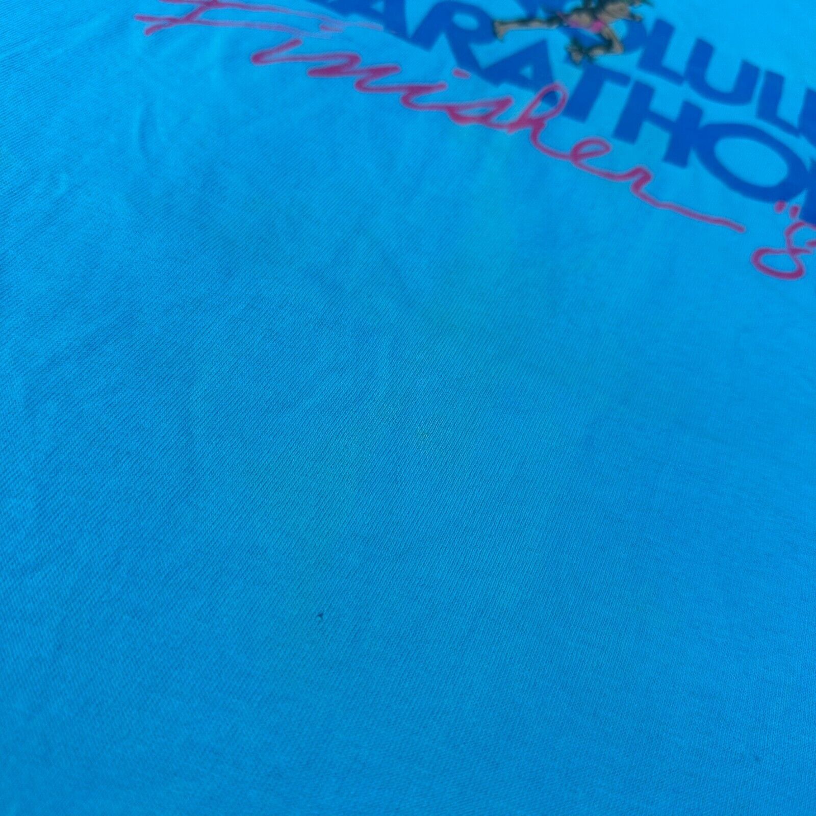 Vintage Vintage Honolulu Marathon Hawaii 1989 Blue Boxy T Shirt Size M / US 6-8 / IT 42-44 - 6 Thumbnail