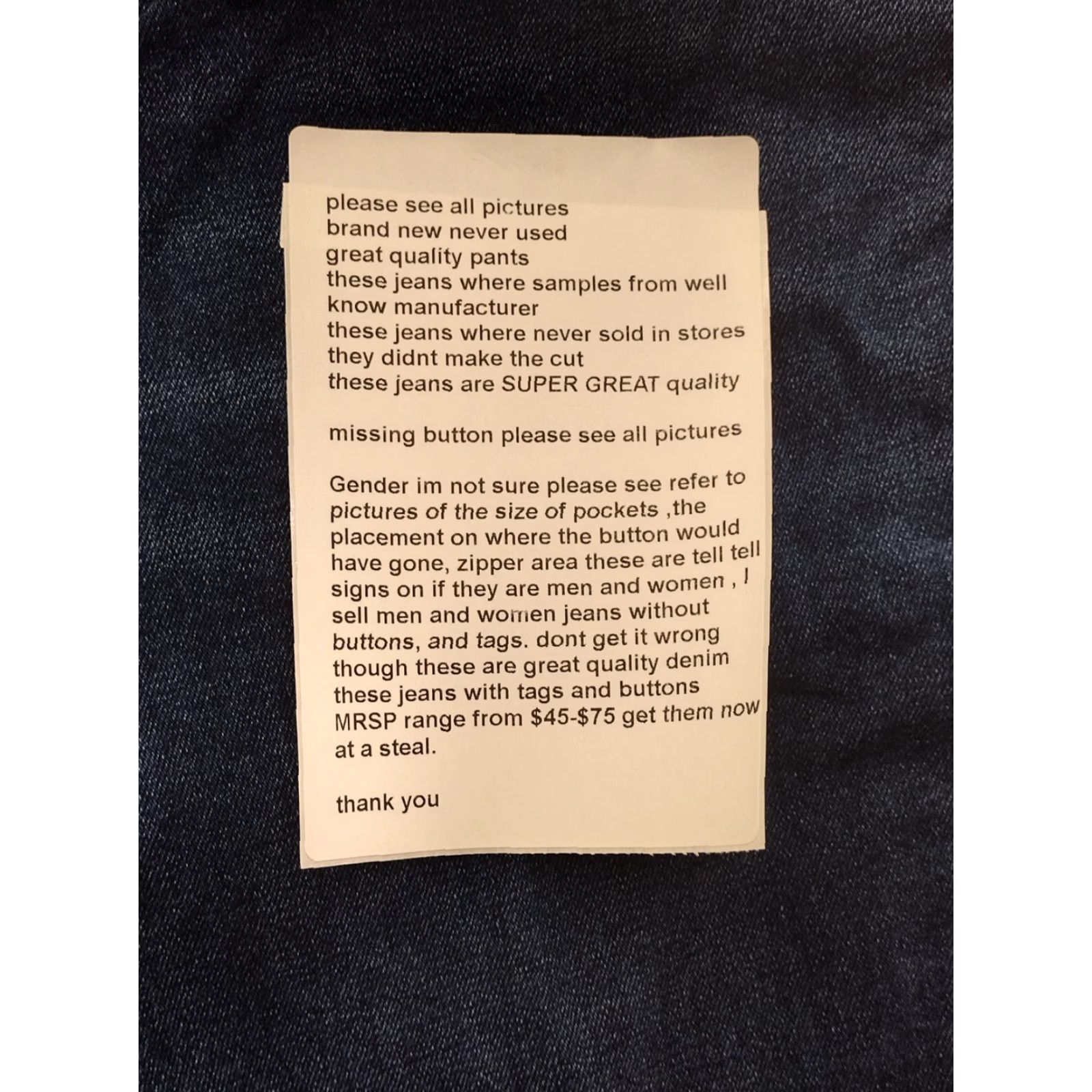 Vintage Unbranded Women's Dark Wash Jeans Size 18 - Denim Cotton Blend 5-Pocket Straight High Rise 25 Inseam Plus Size Blue Pants Mens? Size 40" / US 18 - 7 Thumbnail