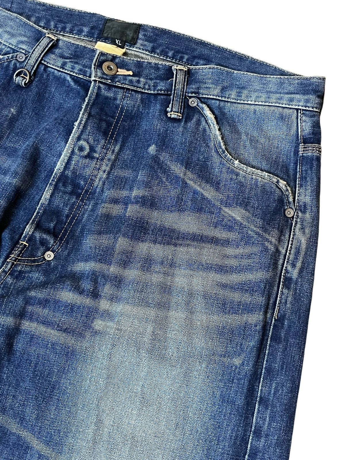 Japanese Brand SICK Y2K JAPANESE CULTURE NITRAID LOOSE FIT SELVEDGE JEANS Size US 37 - 4 Thumbnail