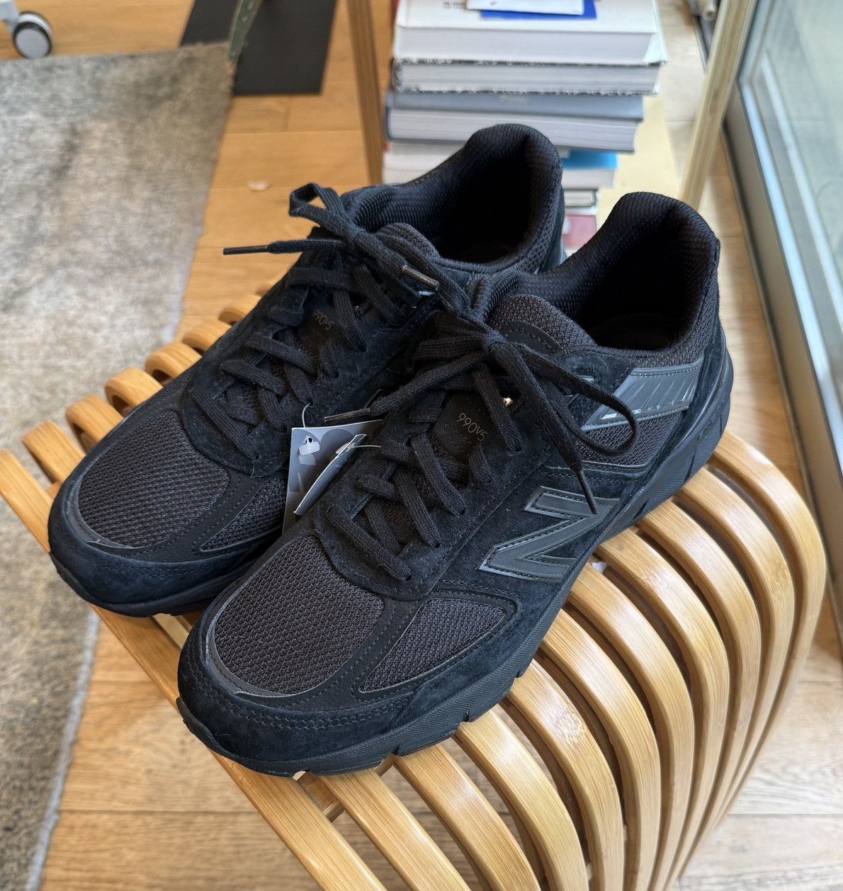 New Balance New Balance 990 v5 Made in America Black 11 Size US 11 / EU 44 - 2 Thumbnail