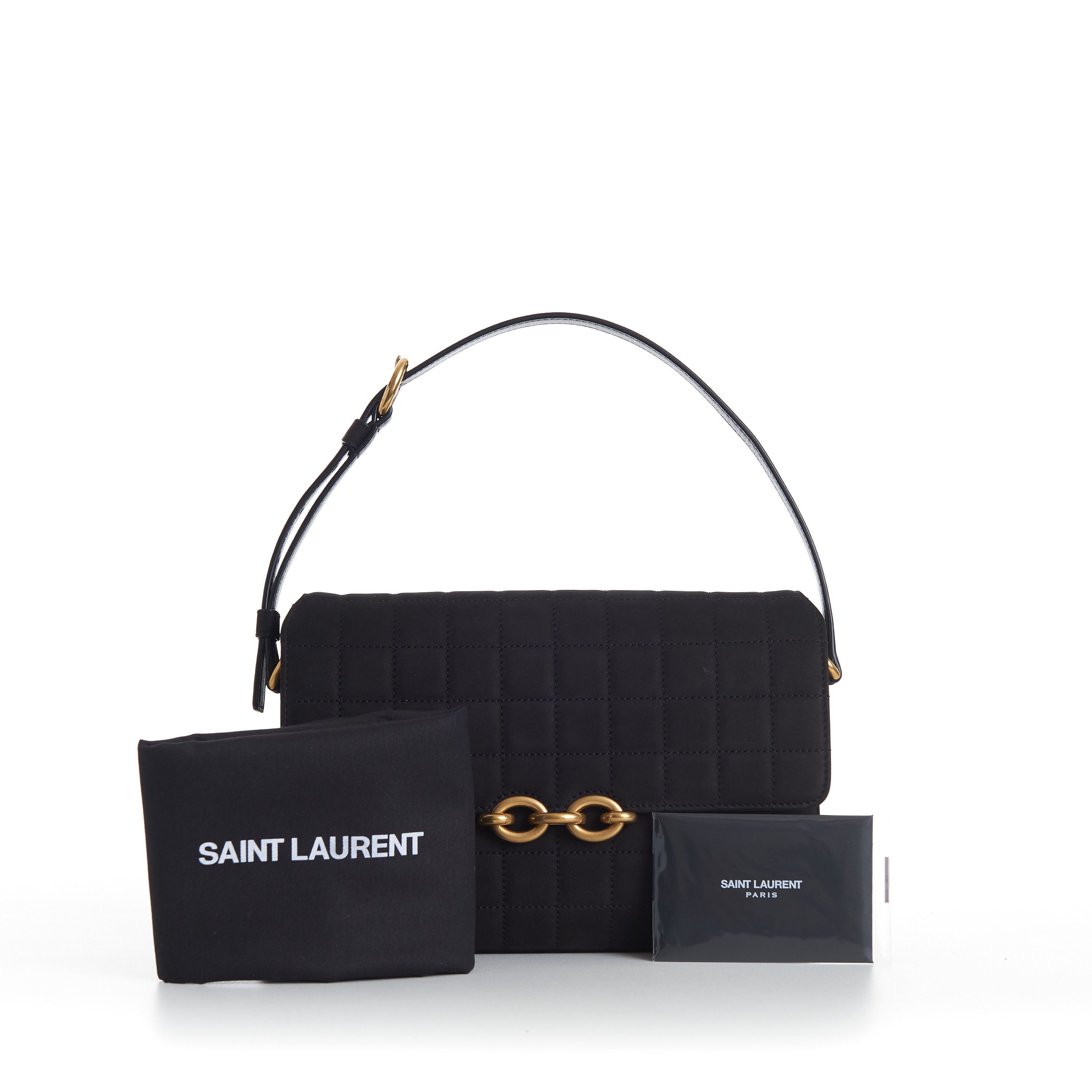 Saint Laurent Paris Le Maillon Satchel Bag In Quilted Size ONE SIZE - 12 Thumbnail