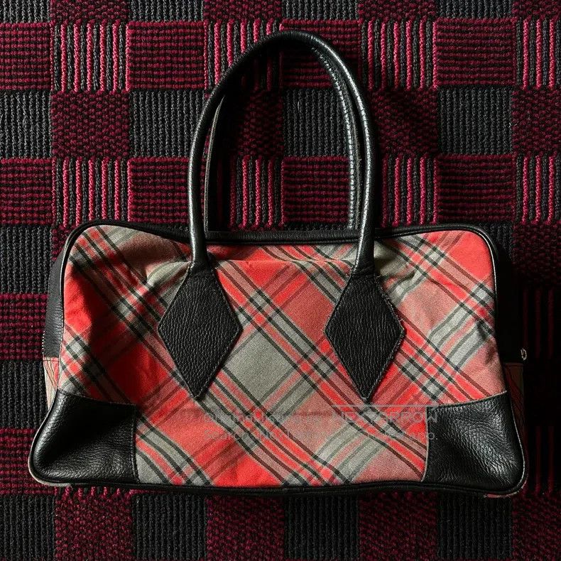 Vivienne Westwood Vivienne Westwood size os Red Plaid Square Bag Size ONE SIZE - 3 Thumbnail