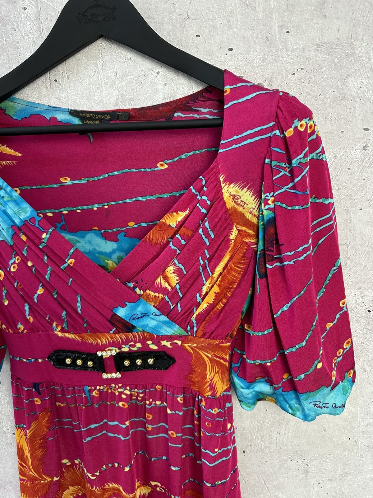 Roberto Cavalli Vintage Roberto Cavalli Printed Viscose Blouse Size S / US 4 / IT 40 - 3 Thumbnail