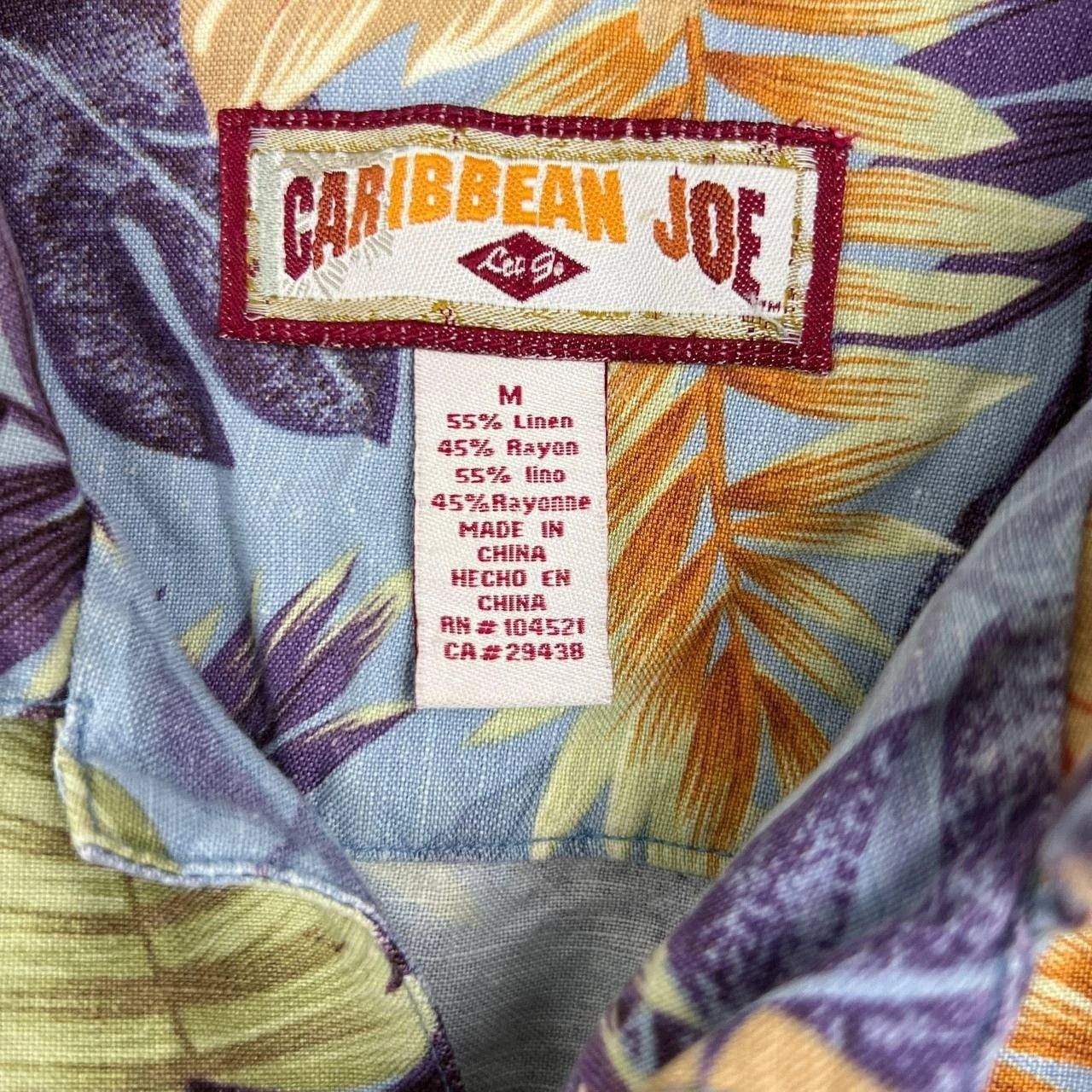 Caribbean Caribbean Joe Shirt Men Hawaiian Button Up Collared M Size US M / EU 48-50 / 2 - 6 Thumbnail