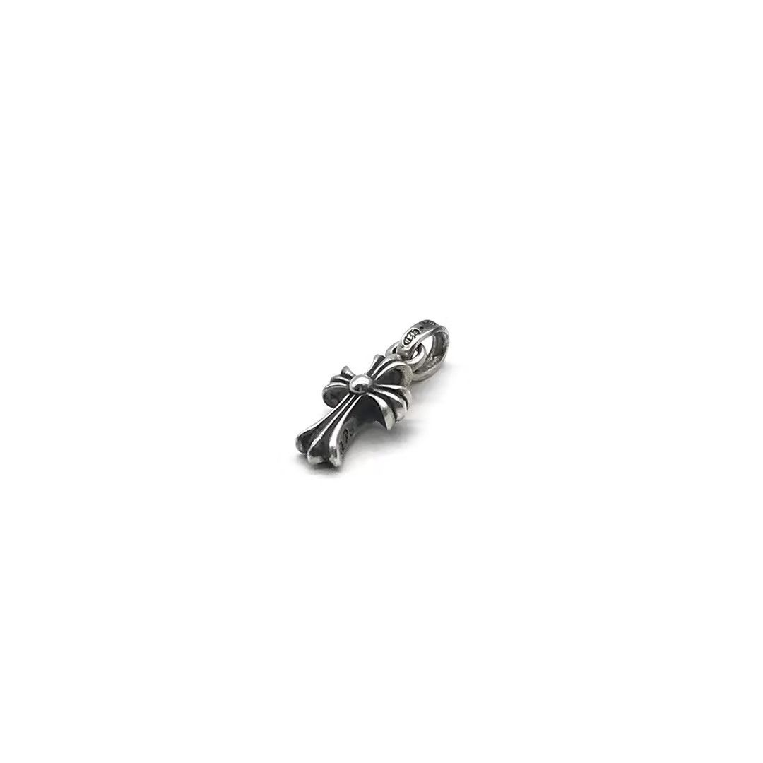 Chrome Hearts Silver Babyfat Cross Pendant