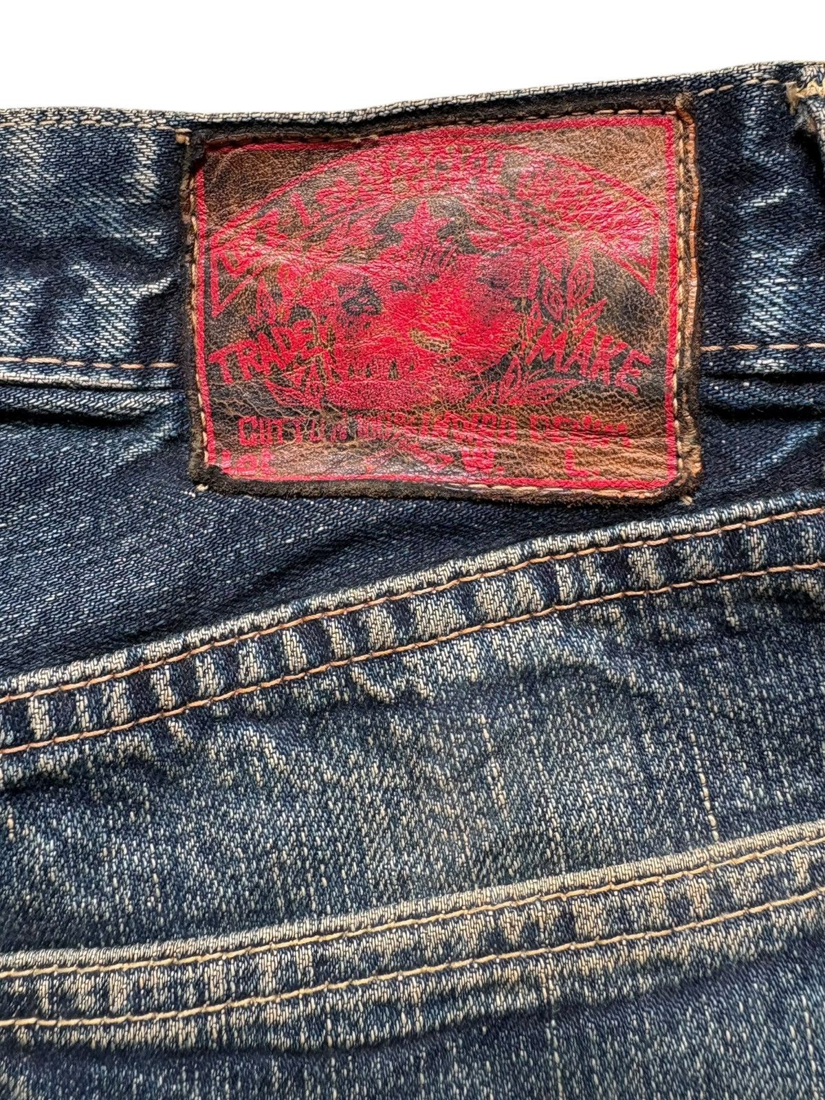 Japanese Brand Vintage Japan Brand Selvedge Rusty Mud Wash Baggy Jeans Size US 32 / EU 48 - 12 Thumbnail