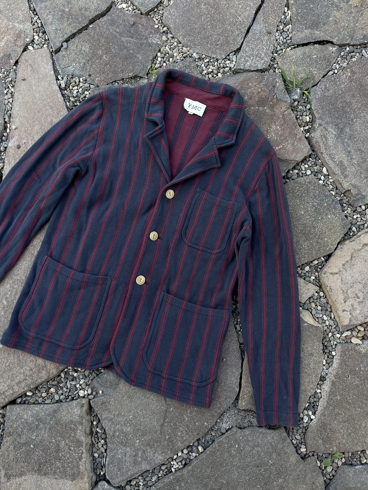 Designer × YMC YMC Your Must Create striped cotton blazer jacket Size US M / EU 48-50 / 2 - 3 Thumbnail