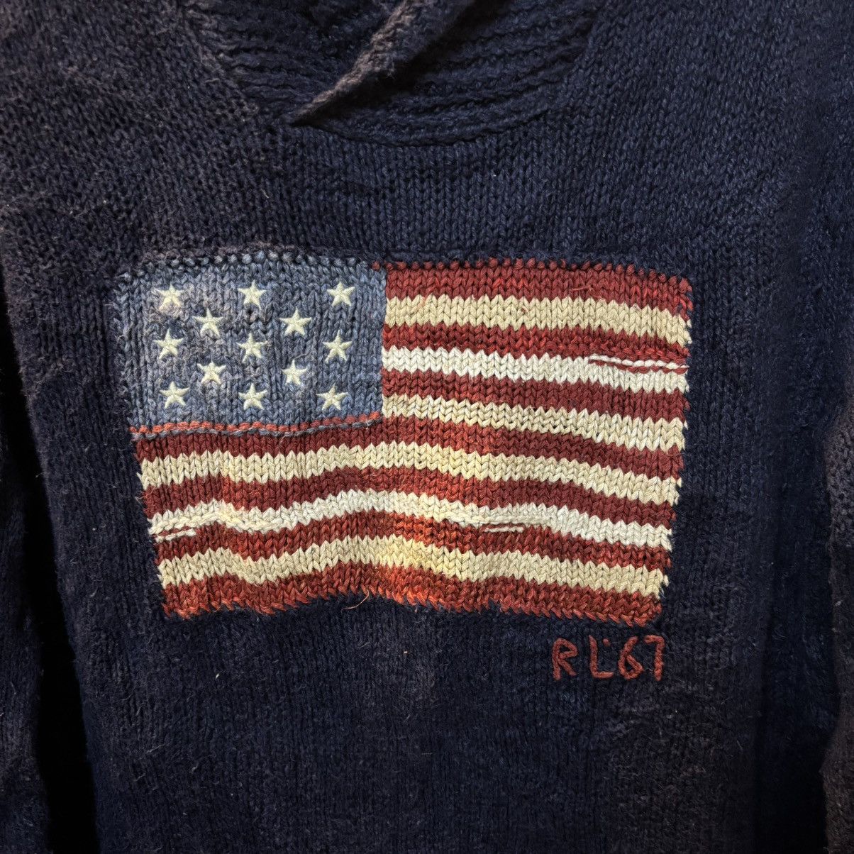Polo Ralph Lauren Polo Ralph Lauren American Flag Sweater Size US L / EU 52-54 / 3 - 3 Thumbnail