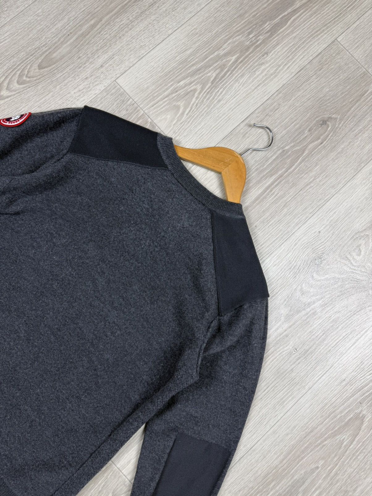 Canada Goose Canada Goose Men’s Dartmouth Merino Wool Jumper Gray Sweater Size US XS / EU 42 / 0 - 7 Thumbnail