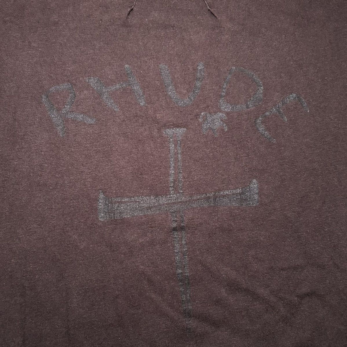 Rhude Slim Virgins T-Shirt (Brown) Size US M / EU 48-50 / 2 - 3 Thumbnail