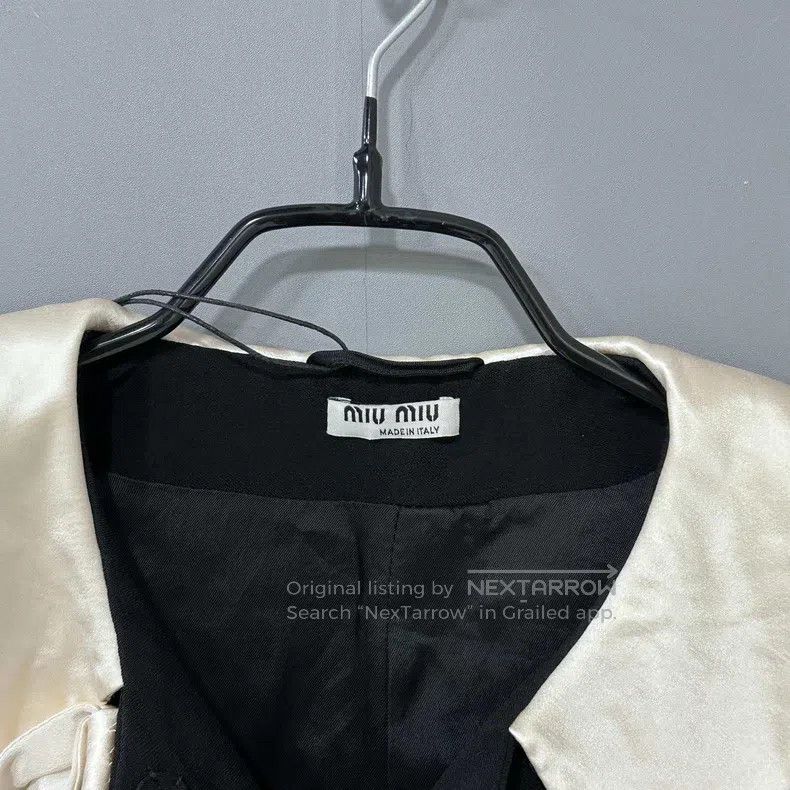 Miu Miu Miu Miu 38 Small fragrant wind bow Pearl button coat Size M / US 6-8 / IT 42-44 - 5 Thumbnail