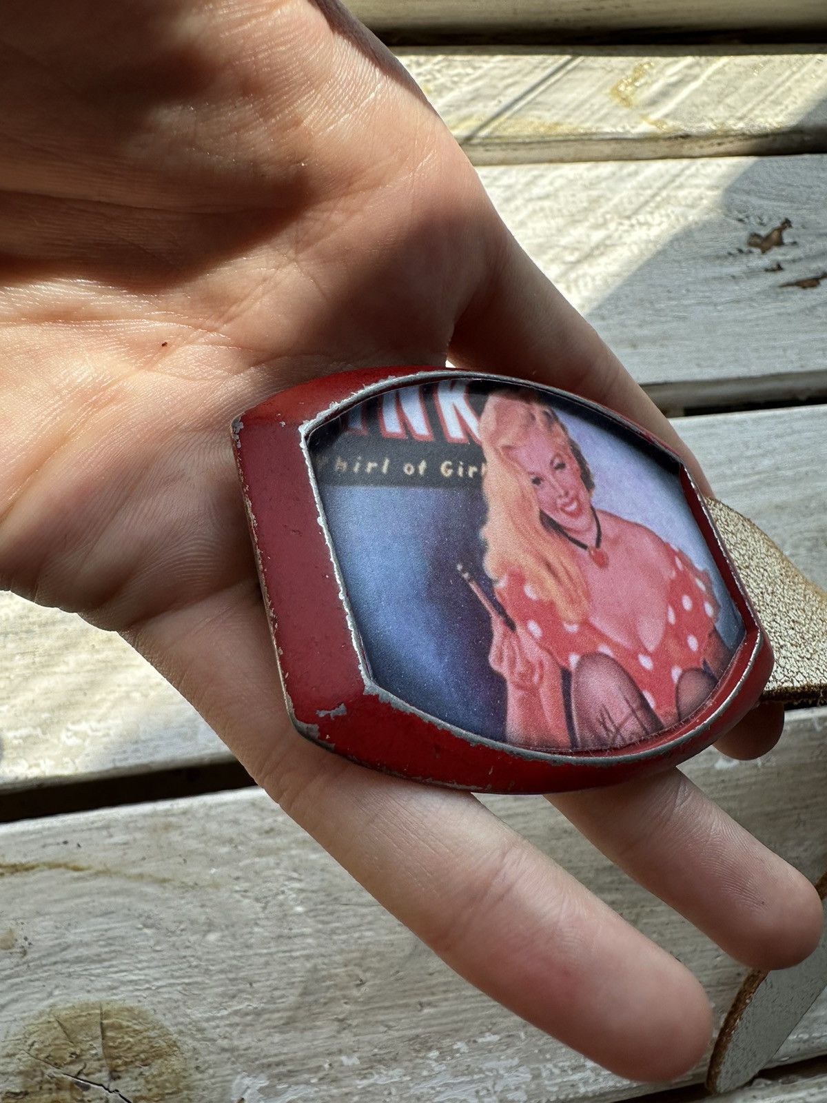 Vintage 18+ Merlin Monroe limited retro Belt Very rare model buckle Size ONE SIZE - 3 Thumbnail