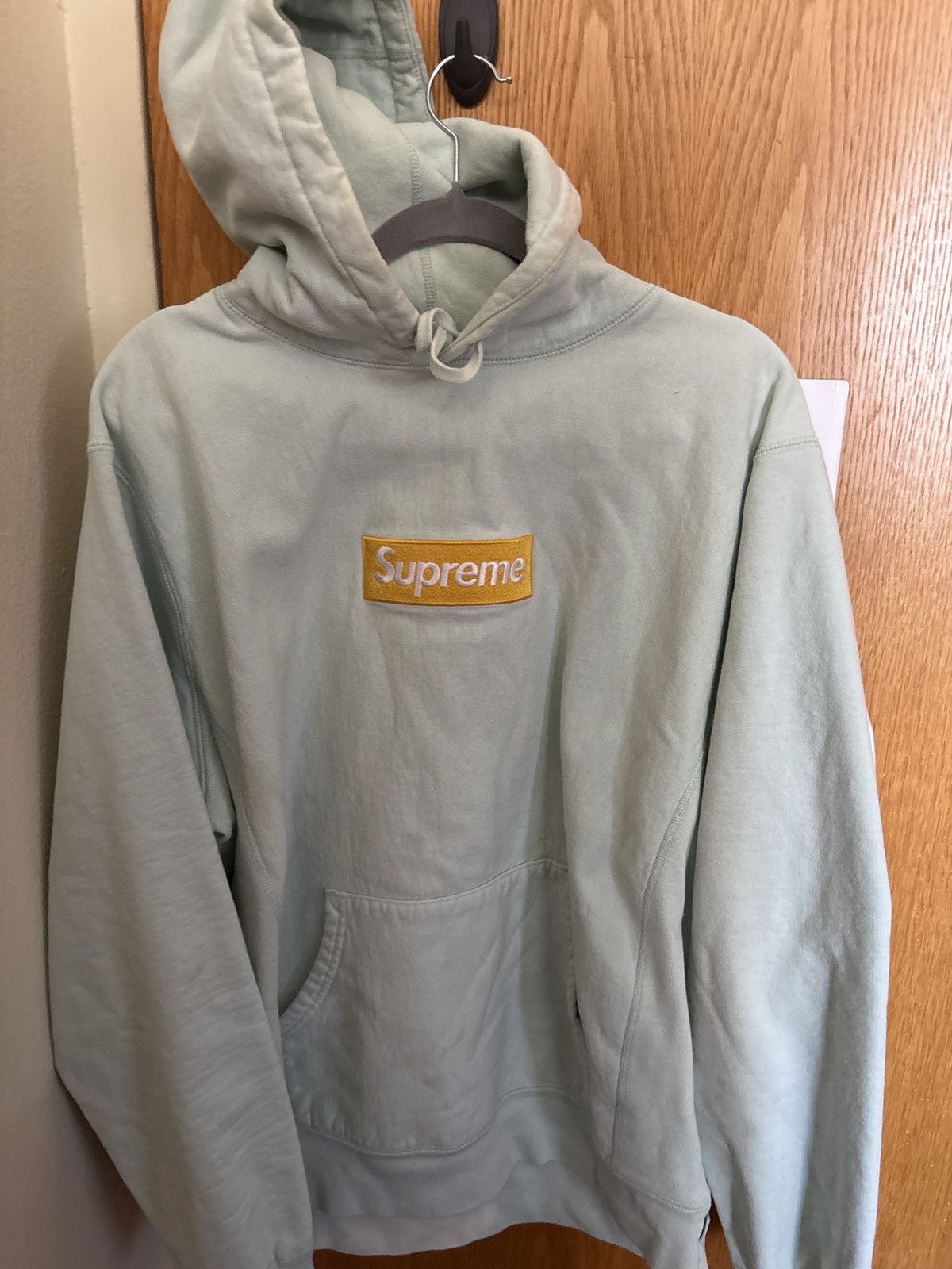 Supreme Blue Supreme Hoodie FW18 Size US XL / EU 56 / 4 - 1 Thumbnail