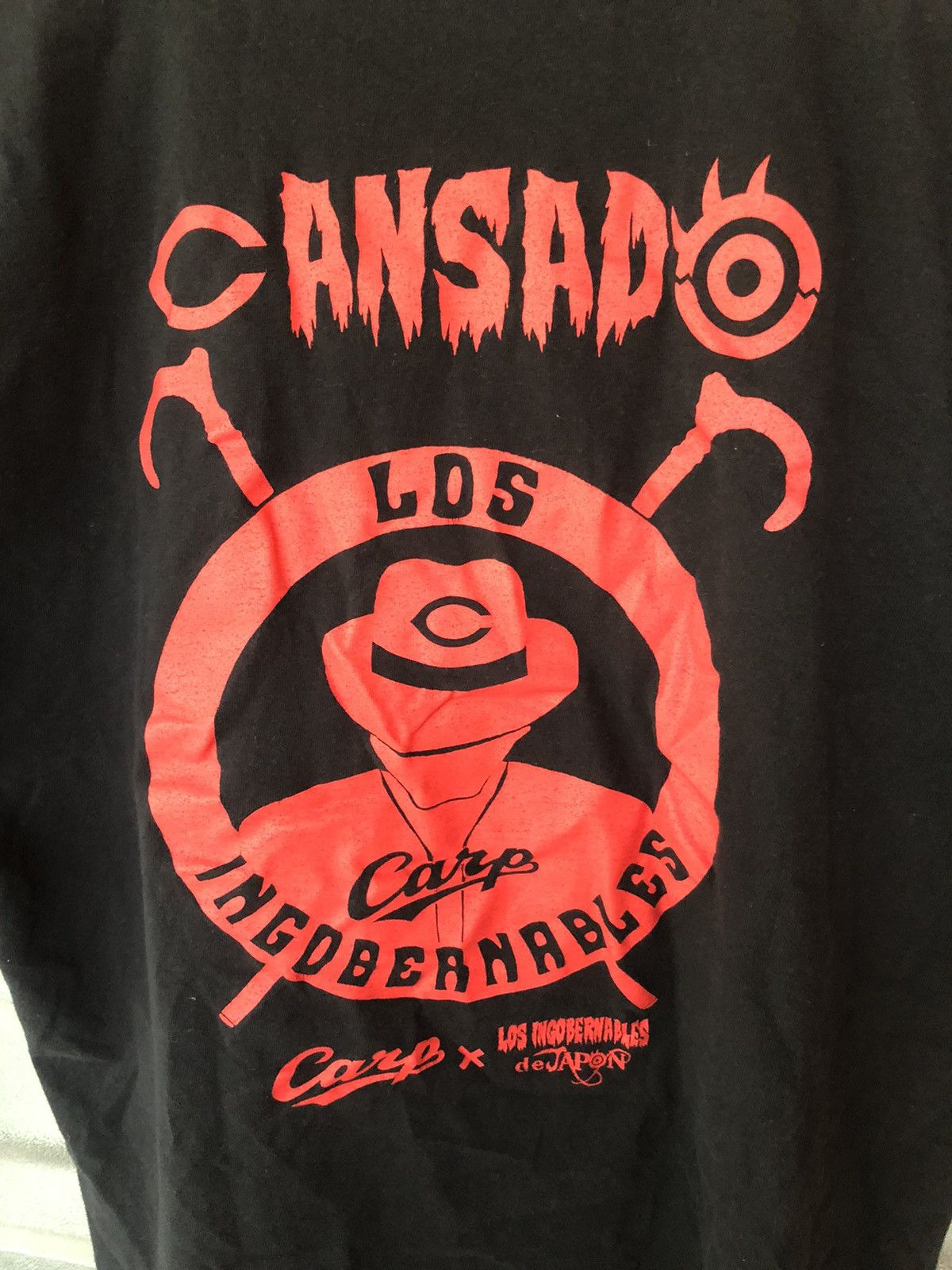 Japanese Brand Vintage Japan Pro Wrestling Carp x Los Ingobernables Tee Size US XL / EU 56 / 4 - 10 Thumbnail