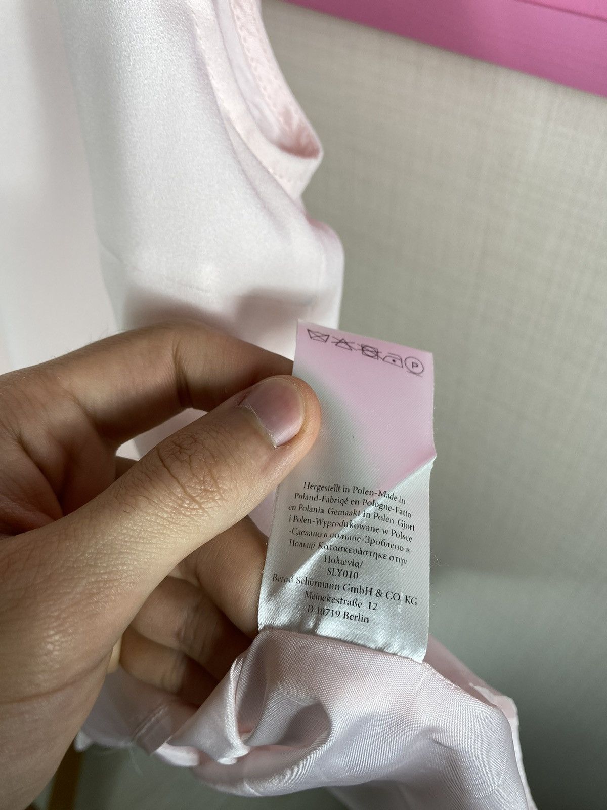Designer Sly 010 Blouse Top Pink Size S / US 4 / IT 40 - 10 Thumbnail