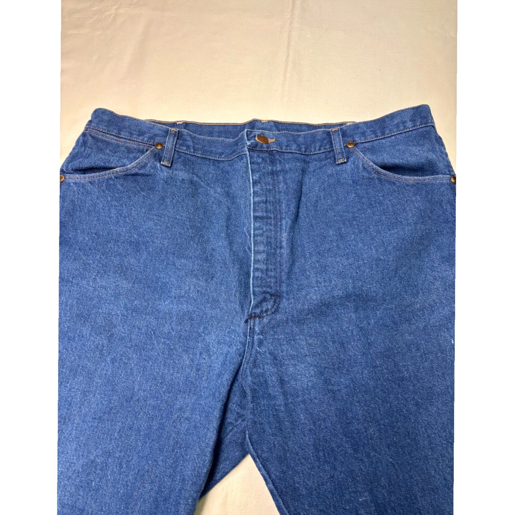 Wrangler VINTAGE Wrangler Jeans Mens Bootcut 42x34 Dark Wash USA Made Denim 5-Pocket 13MWZ Cowboy Cut Mens Jeans Shutdown? Size US 42 / EU 58 - 2 Thumbnail