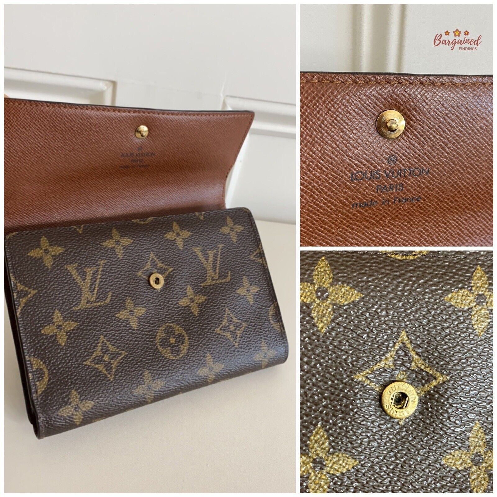 LOUIS VUITTON Monogram Porte Tresor Papiers Trifold Wallet