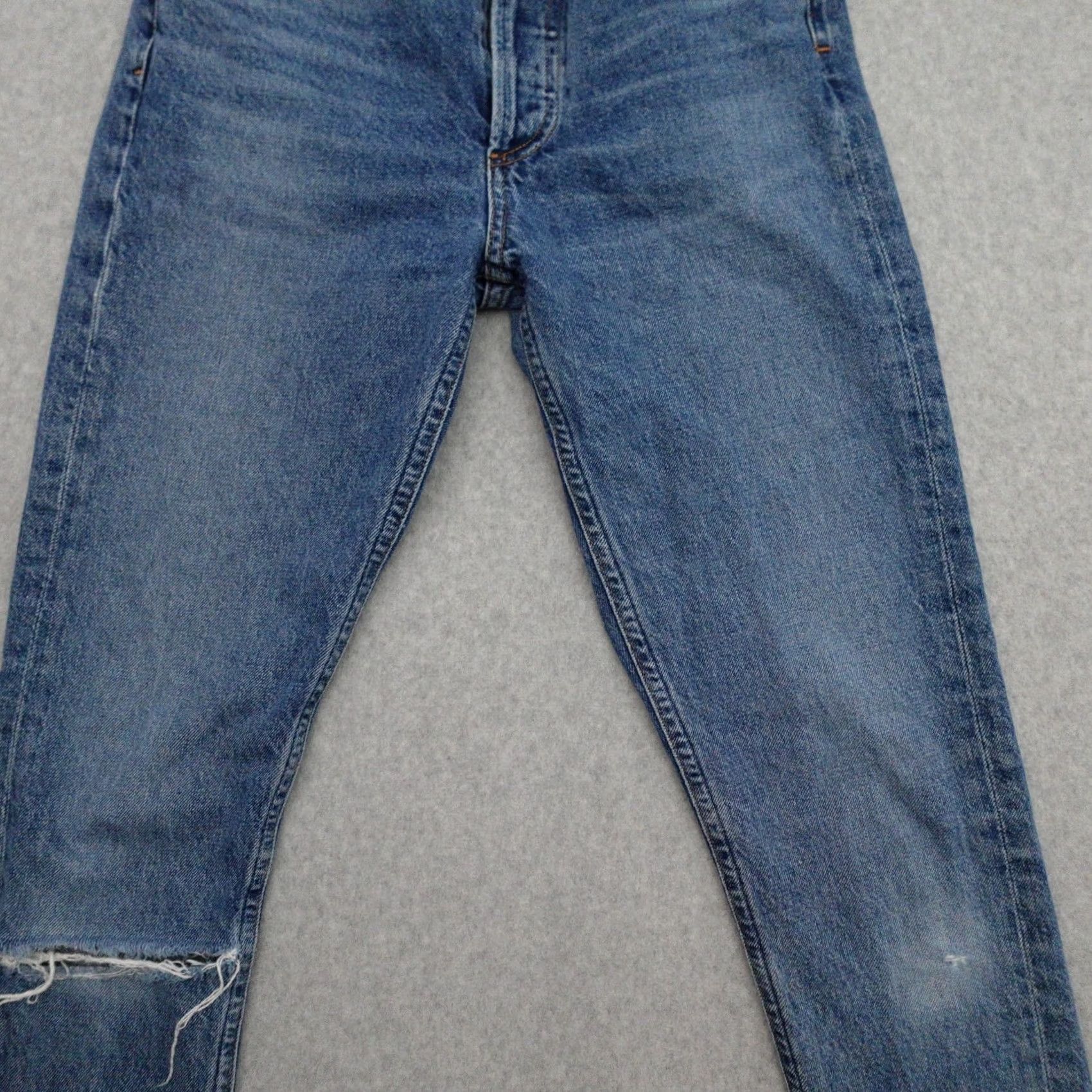 Agolde AGOLDE Jeans Shirt? Distressed Blue Straight Womens 24x26 Denim 24 Jeans Distressed Blue AGOLDE Women Sizes 24x26 Size 42" / US 20 - 3 Thumbnail