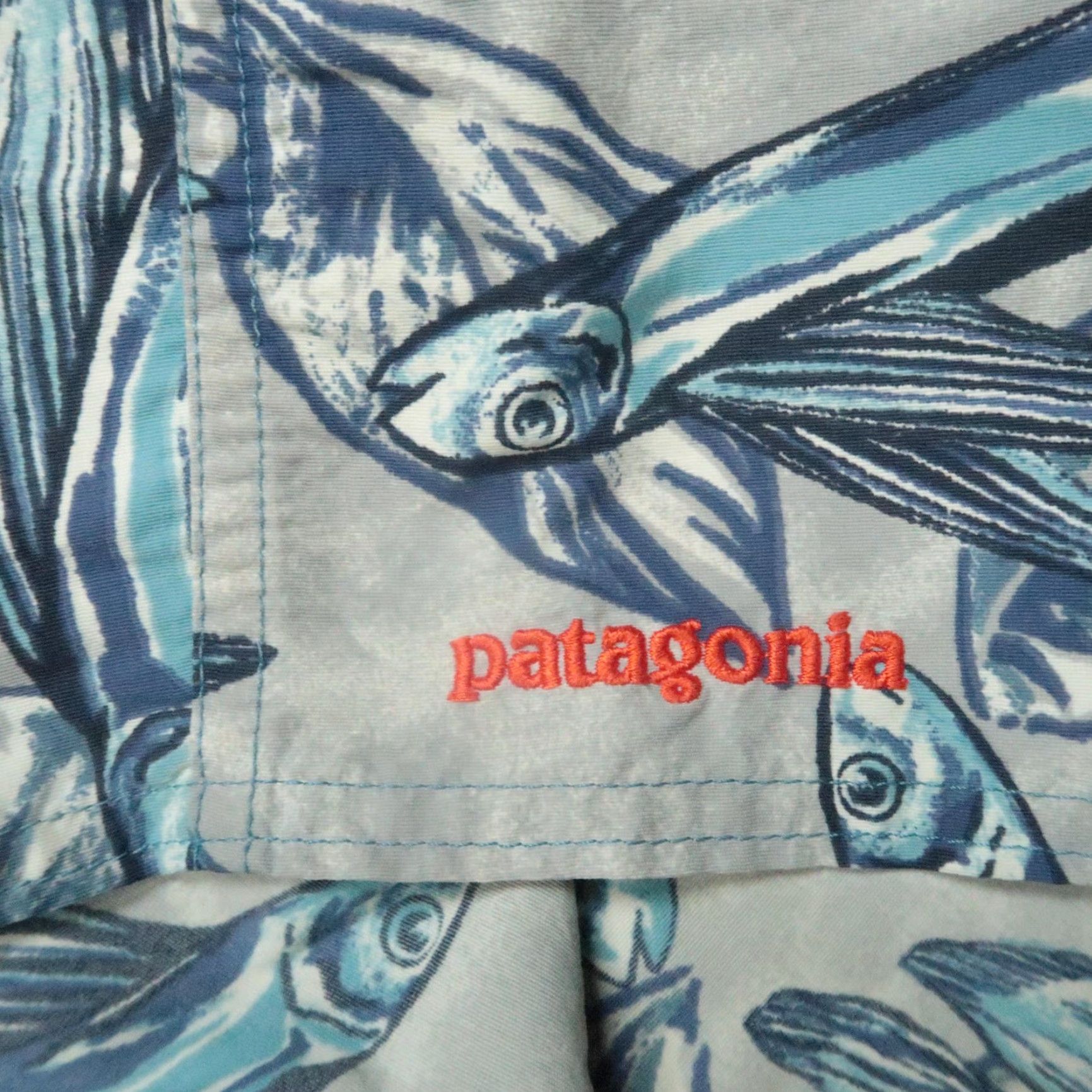 Patagonia Patagonia Board Shorts Mens 30 Blue Printed Wavefarer Flying Fish Swim Size US 30 / EU 46 - 4 Thumbnail