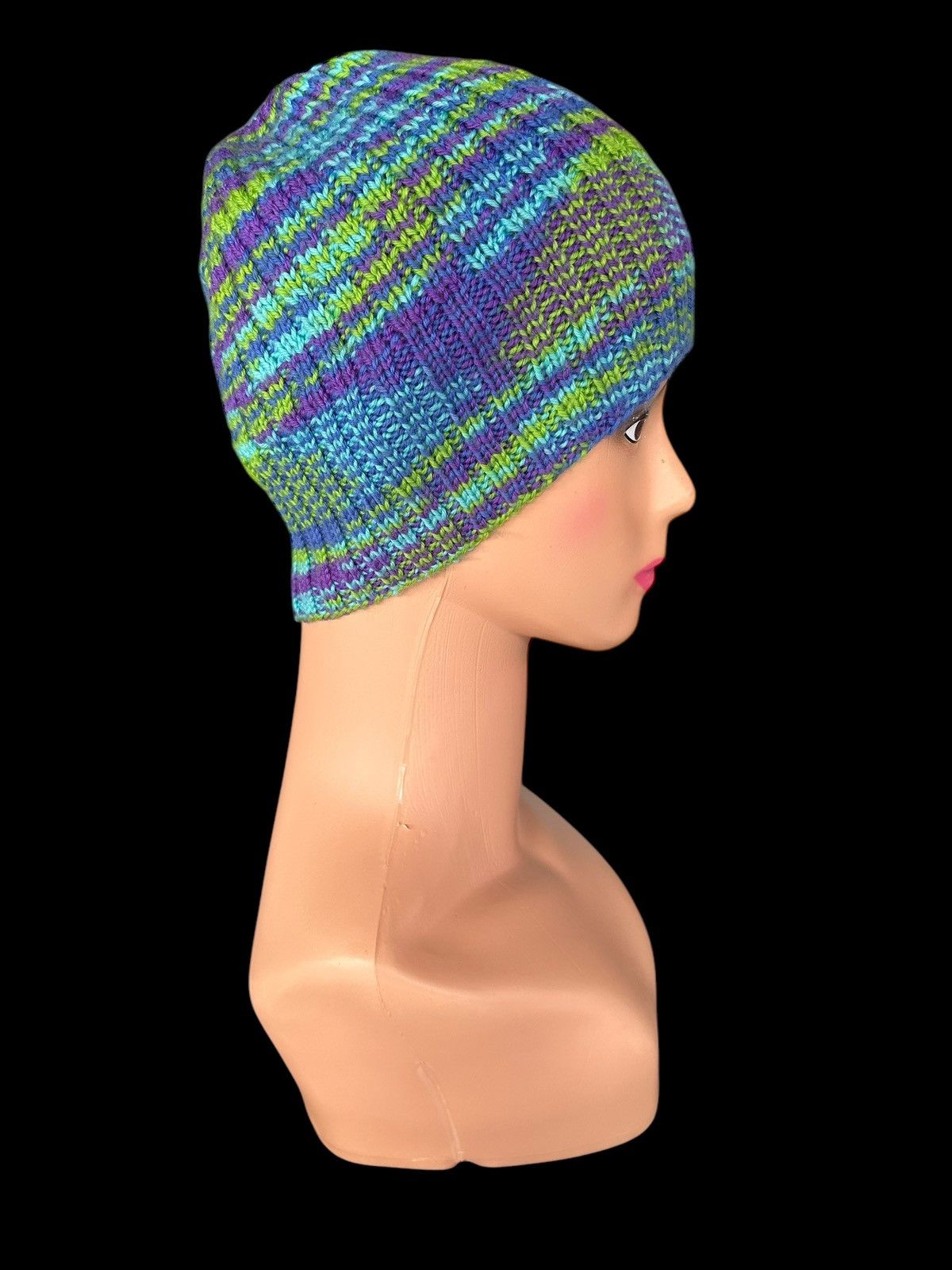 Japanese Brand × Kapital × Vintage Crochet Knitted Handmade Beanie Hats ☠️☠️ Size ONE SIZE - 4 Thumbnail
