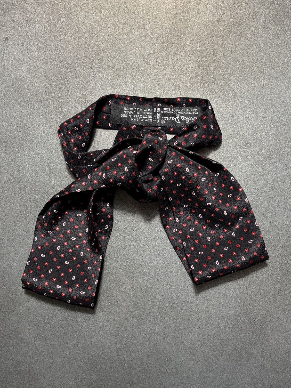 Vicky Davis Vintage Slik Cravat Bowtie Ascot Neckerchief Vicky Davis Tie Size ONE SIZE - 3 Thumbnail