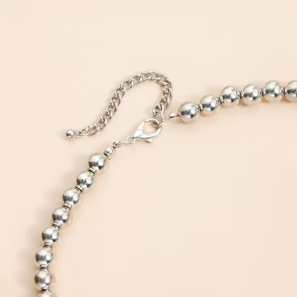 Jewelry Irregular Beads Chain Necklace Size ONE SIZE - 4 Thumbnail