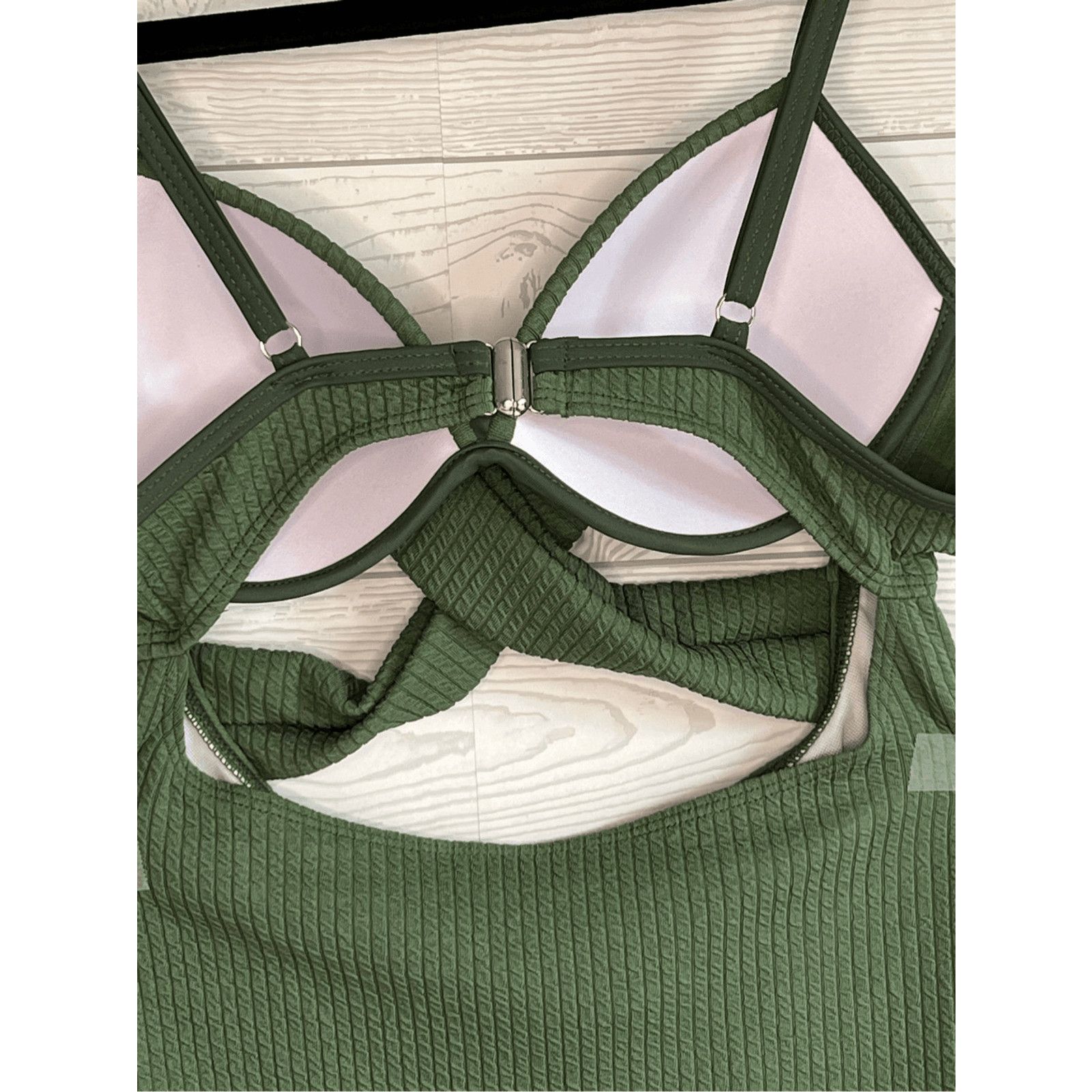 Other Cut out Wrap army green one piece swimsuit Size Small Size S / US 4 / IT 40 - 7 Thumbnail